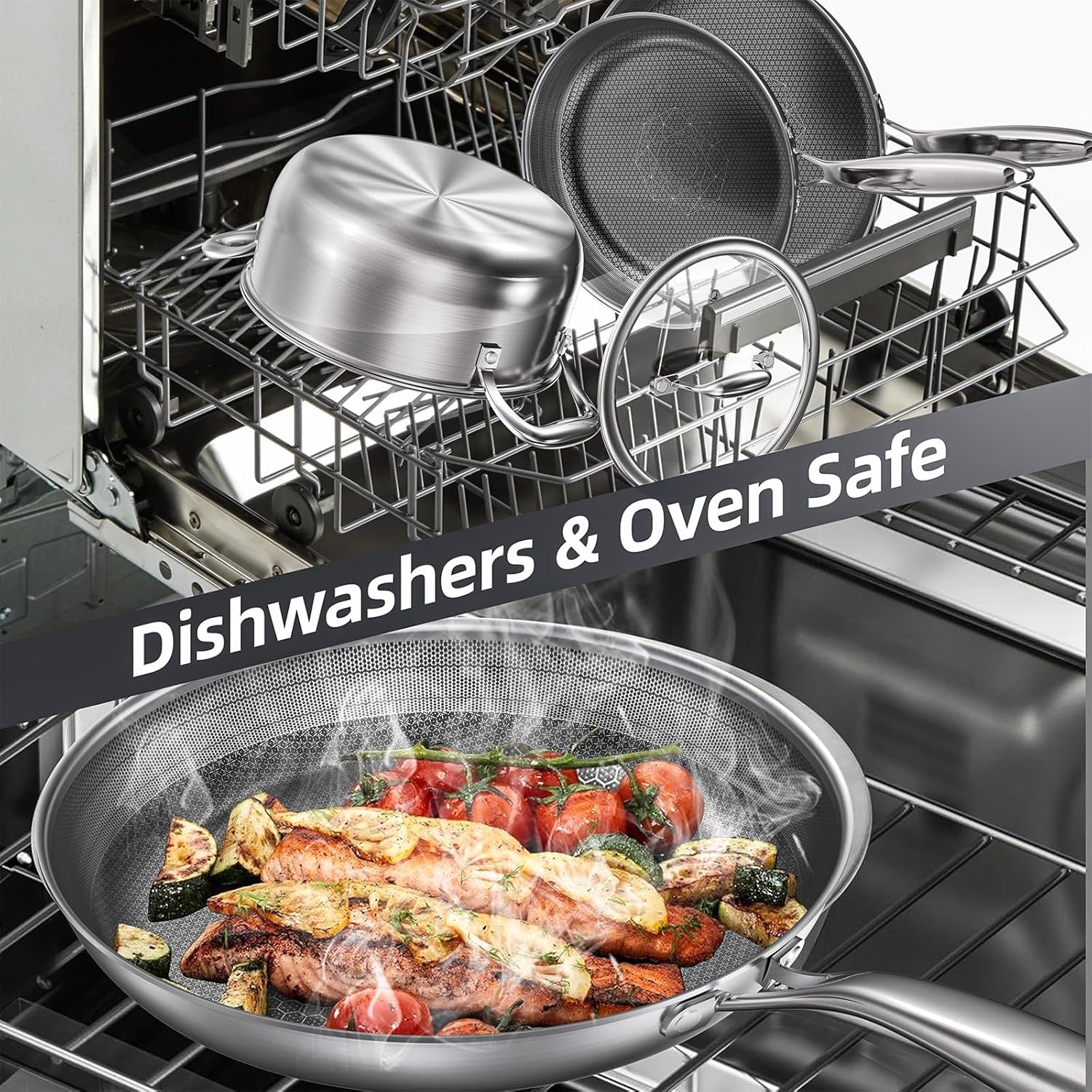 COOKER KING 3 Quart endure Stainless Steel Saucepan with Tempered Glass Lid