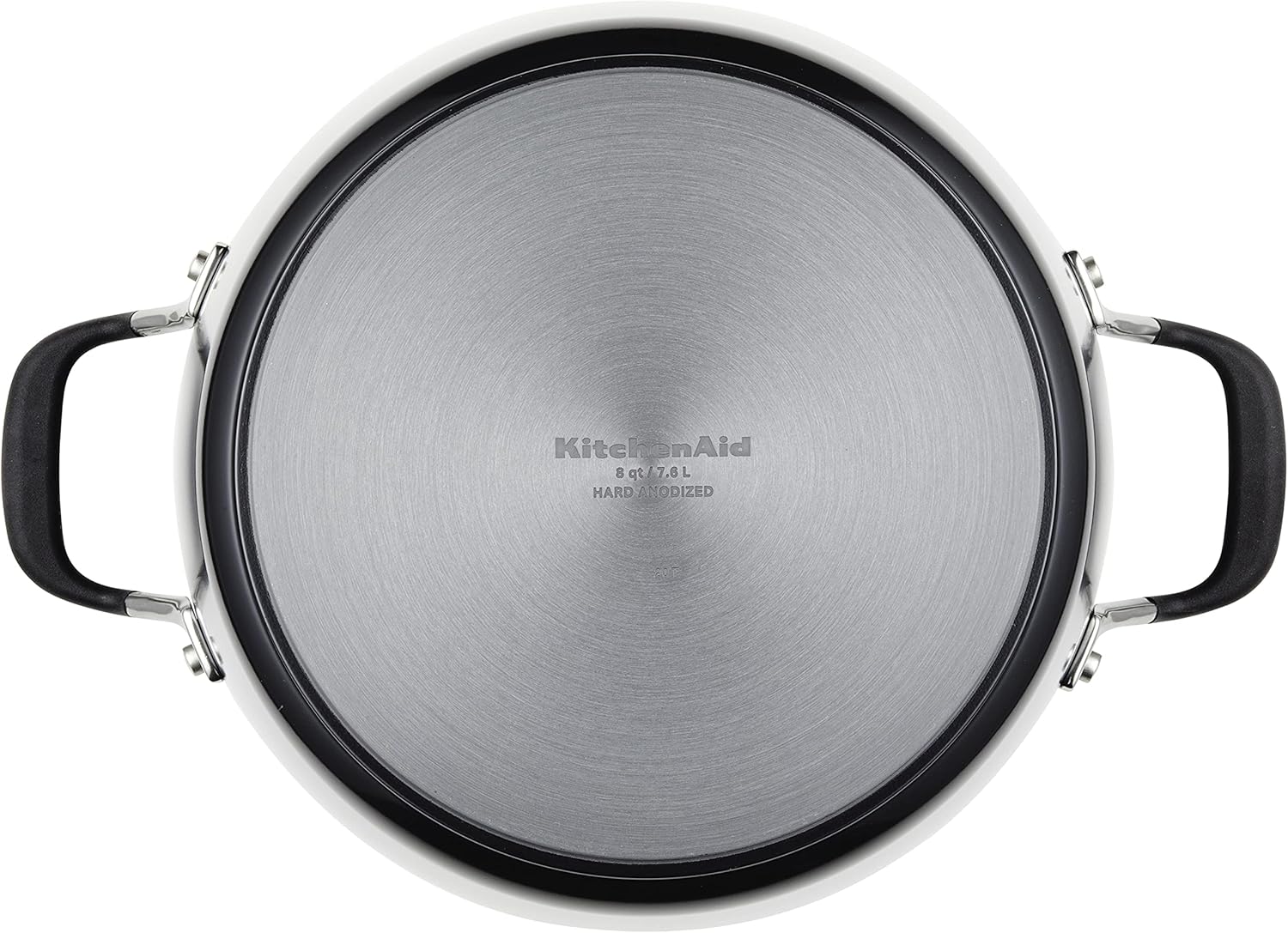 KitchenAid Hard Anodized Nonstick Stockpot 8 Quart Onyx Black