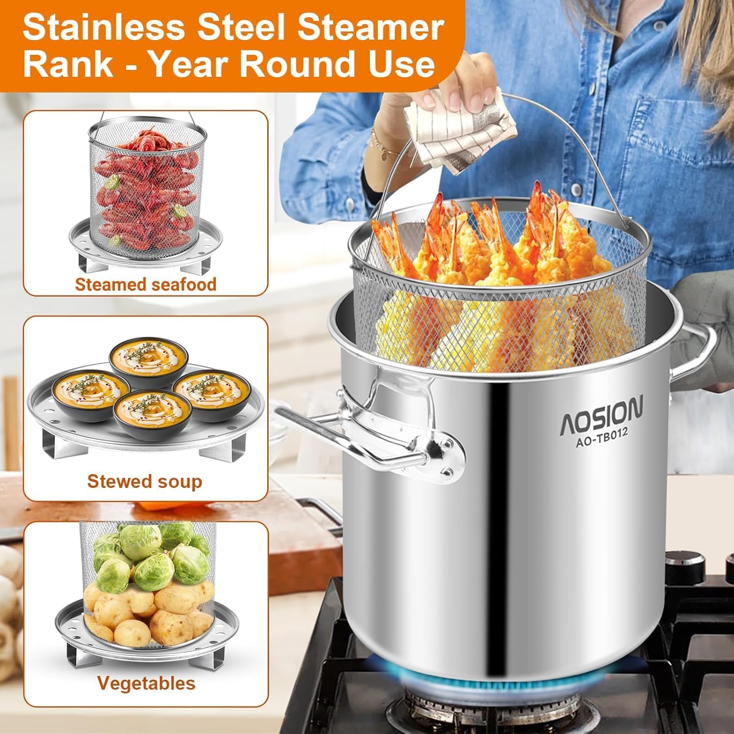 Stainless Steel Stockpot for Cooking
