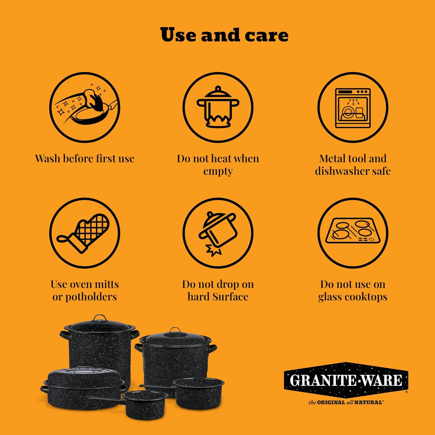 Granite Ware Stockpot with Lid and Jar Rack 4 Jar Capacity