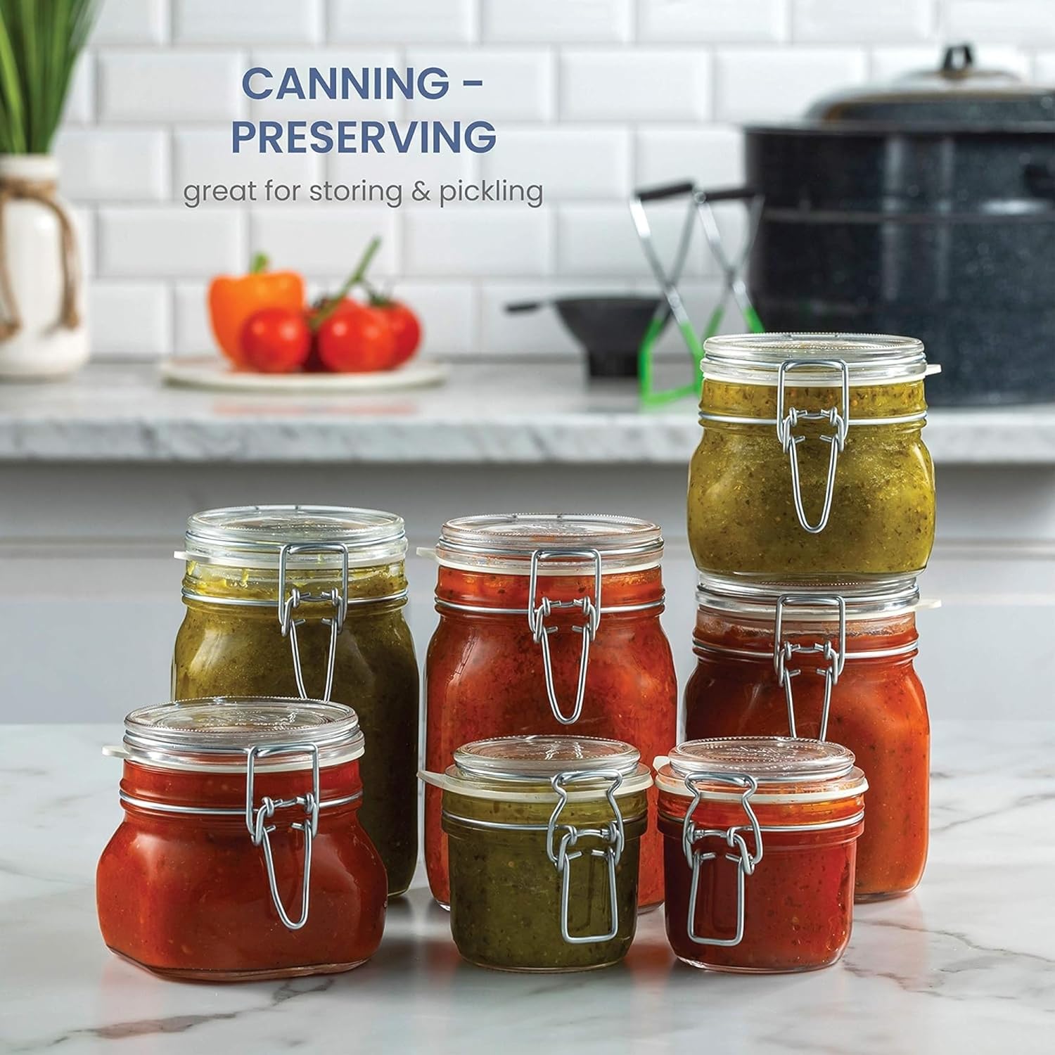 Bormioli Rocco Fido Clear Jar 33-34-Ounce