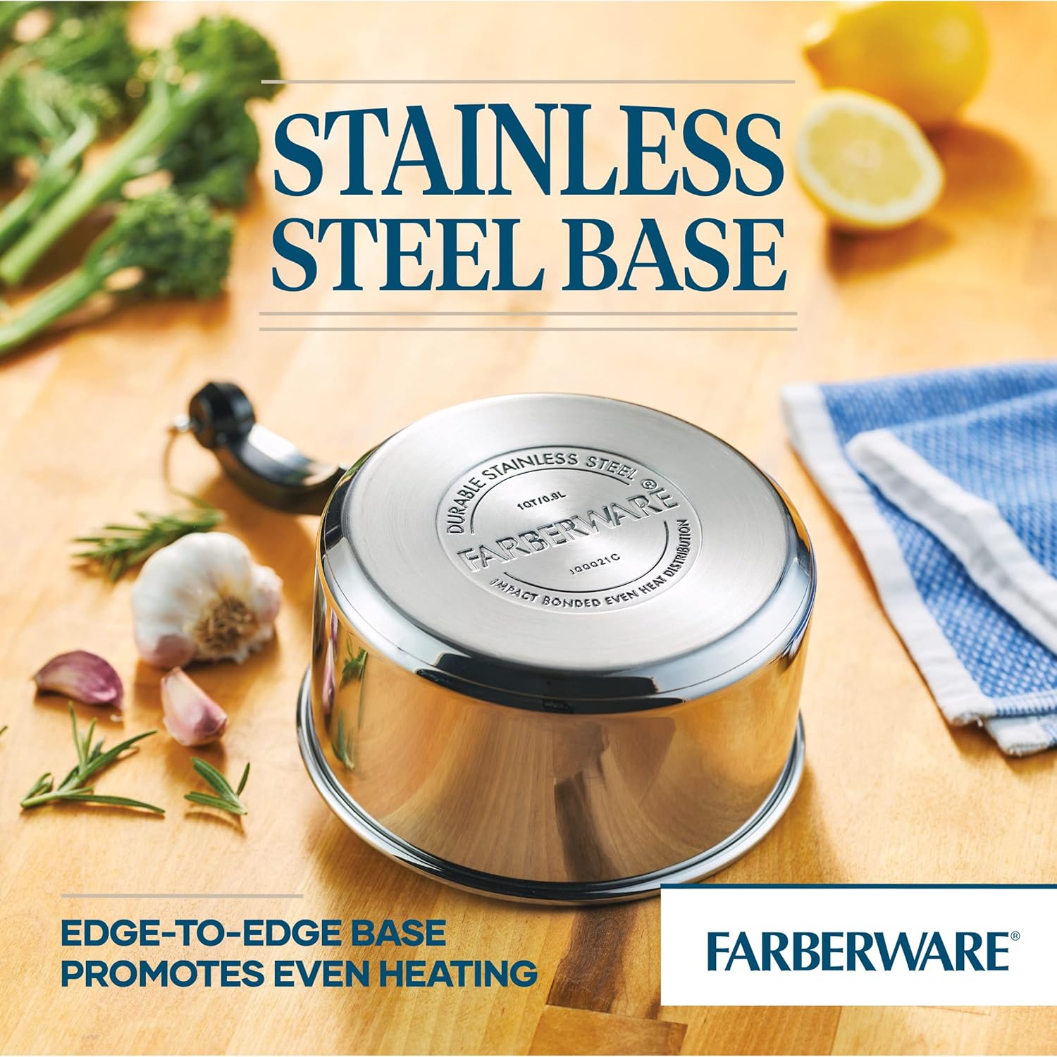 Sturdy Stainless Steel Saucepan with Lid