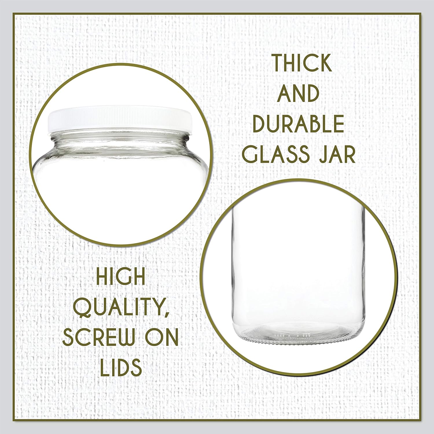 Kitchentoolz 1 Gallon Mason Jars Durable and Functional