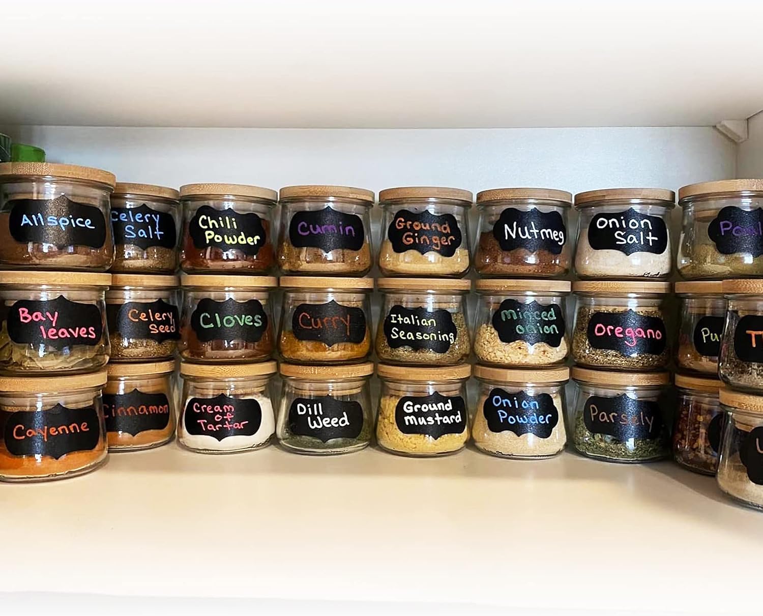 Natural Bamboo Oui Yogurt Jar Lid Set