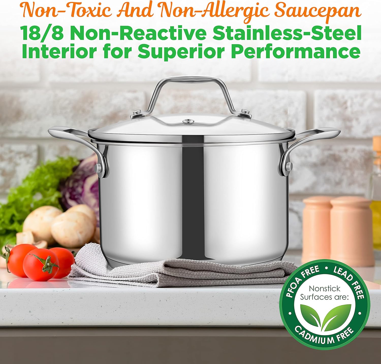 3-Quart Stainless Steel Soup Pot