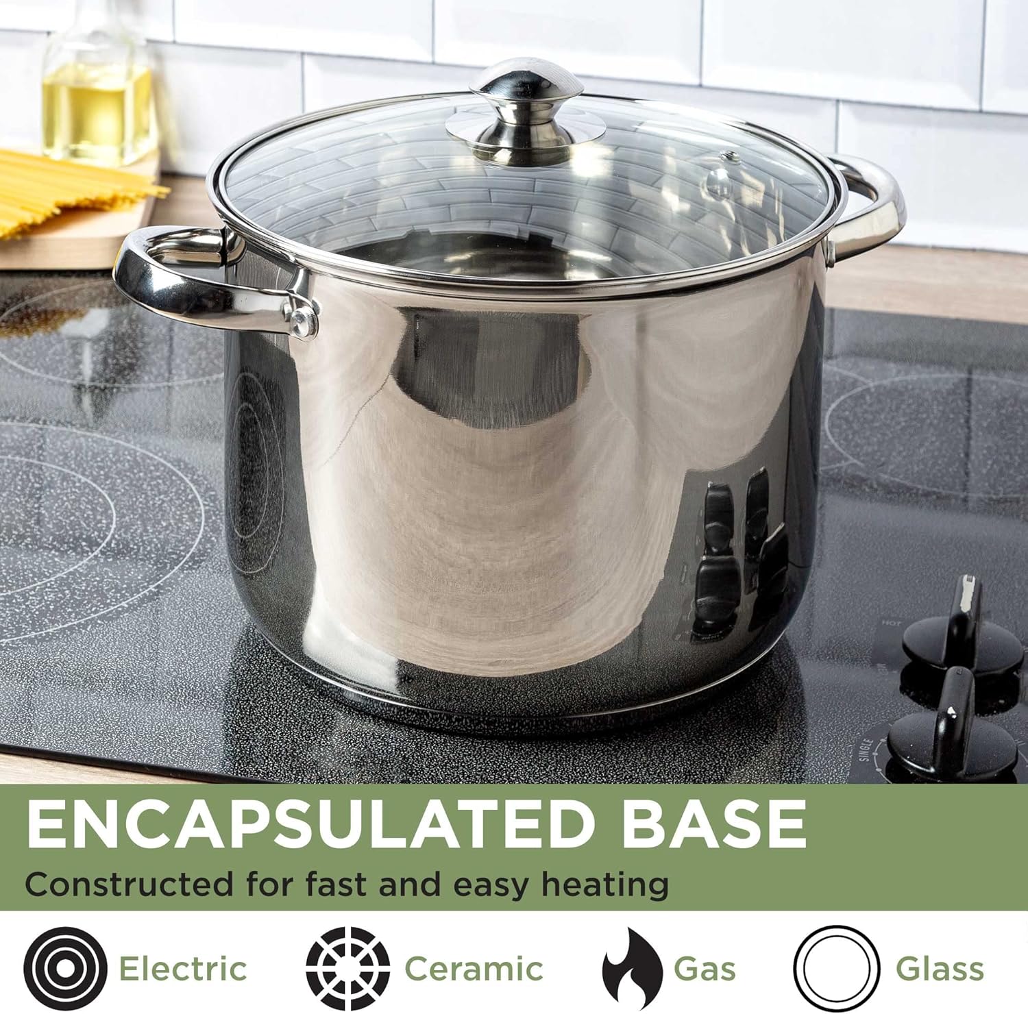 Ecolution Stainless Steel 8-Quart Stockpot by Ecolution