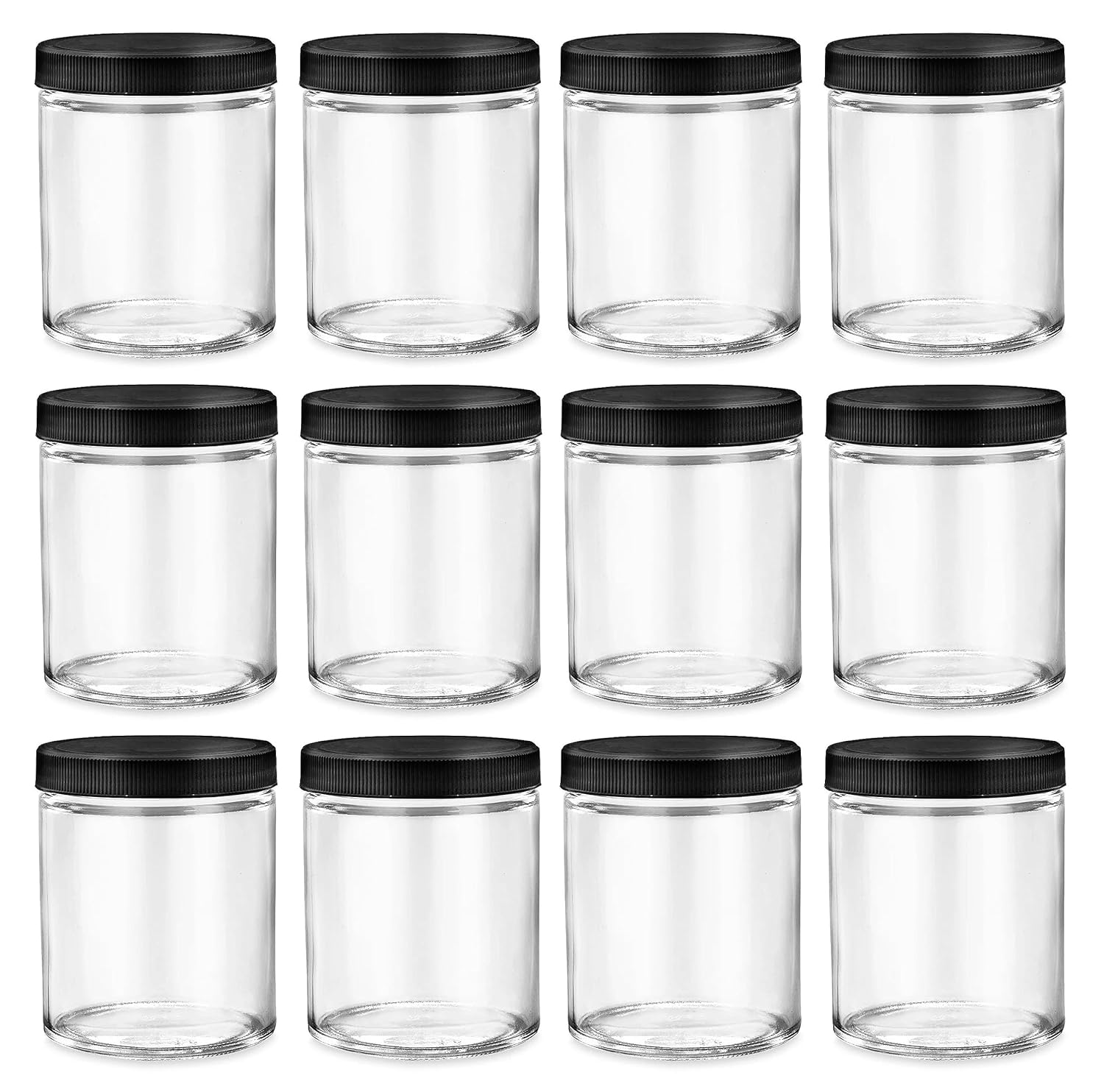 6 Ounce Clear Glass Mason Jars