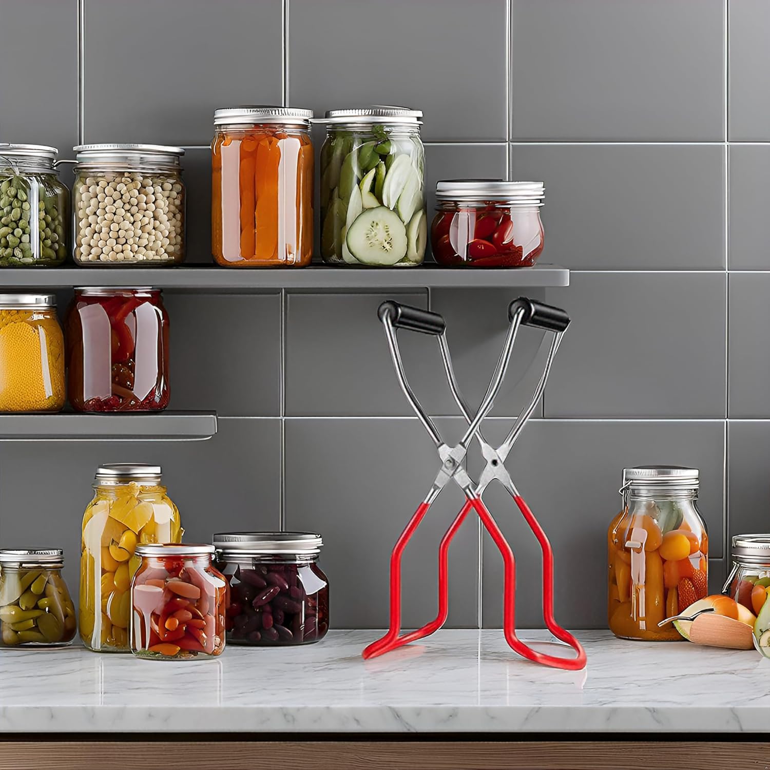 Oriflame Canning Jar Lifter Tongs - Safe Easy Jar Lifting Tool