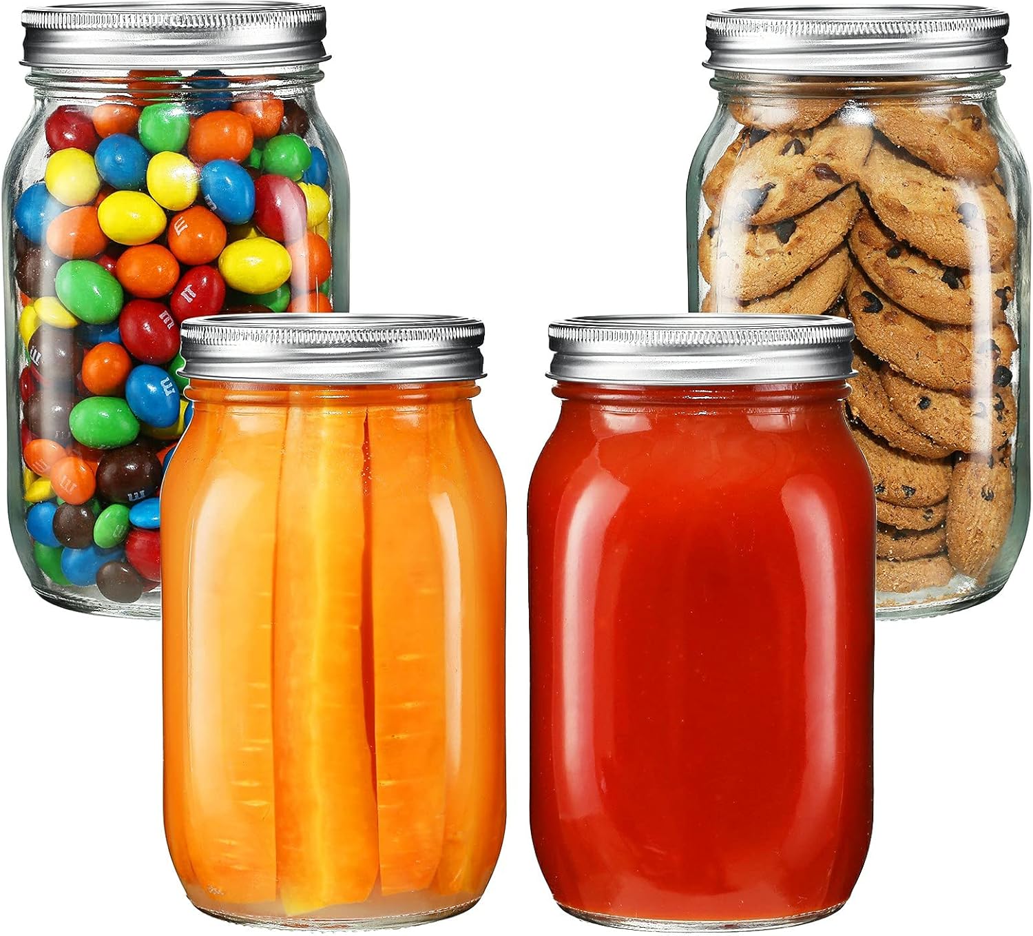 Wide Mouth Mason Jars for Preserving Cooking