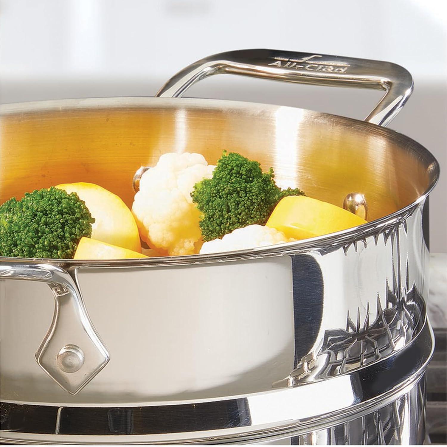 Stainless Steel Cookware 5-QT Badass Stockpot with Strainer and Handle