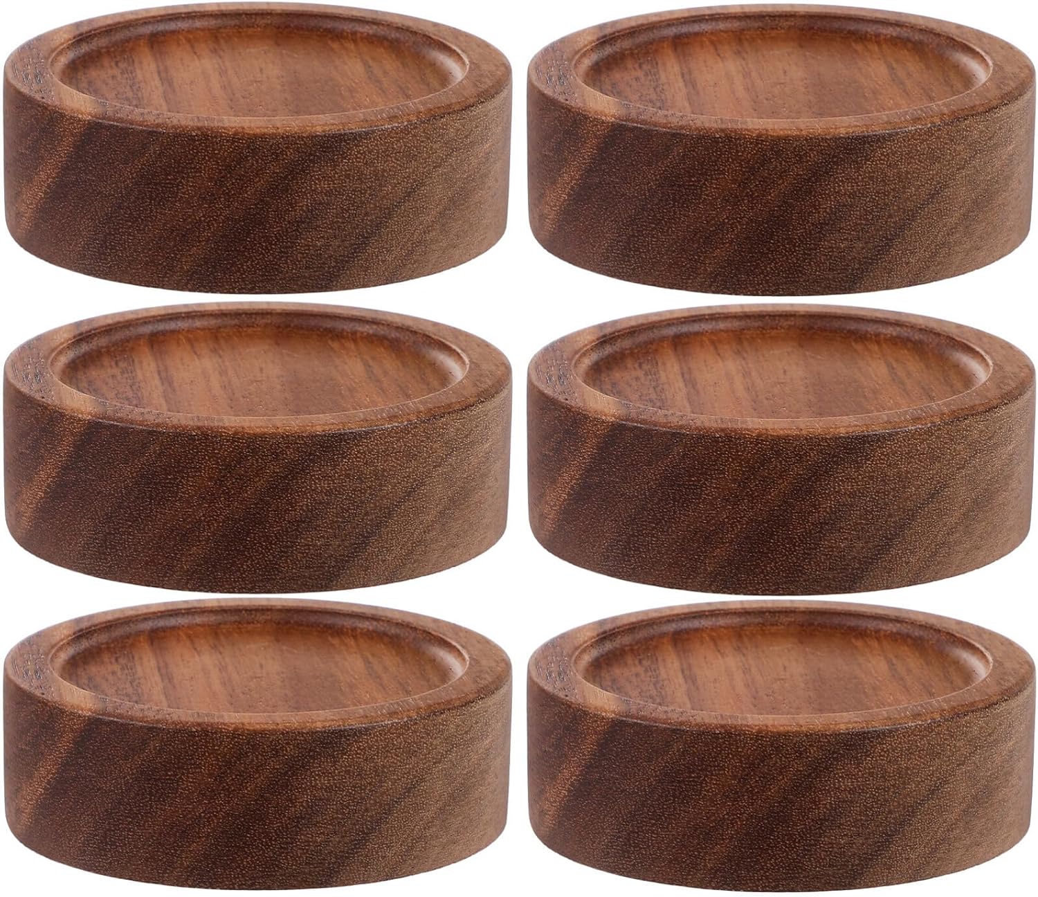 6pcs Wooden Mason Jar Lids Canning Wide Mouth Covers Replacement