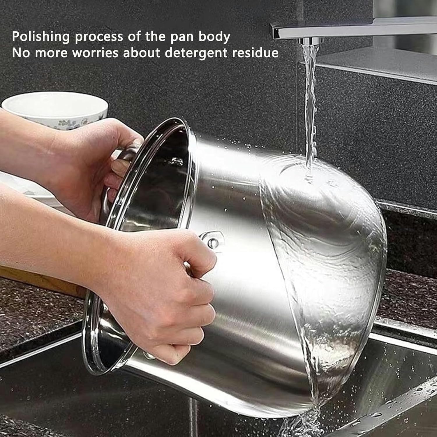 Stainless Steel Stockpot with Glass Lid for Cooking