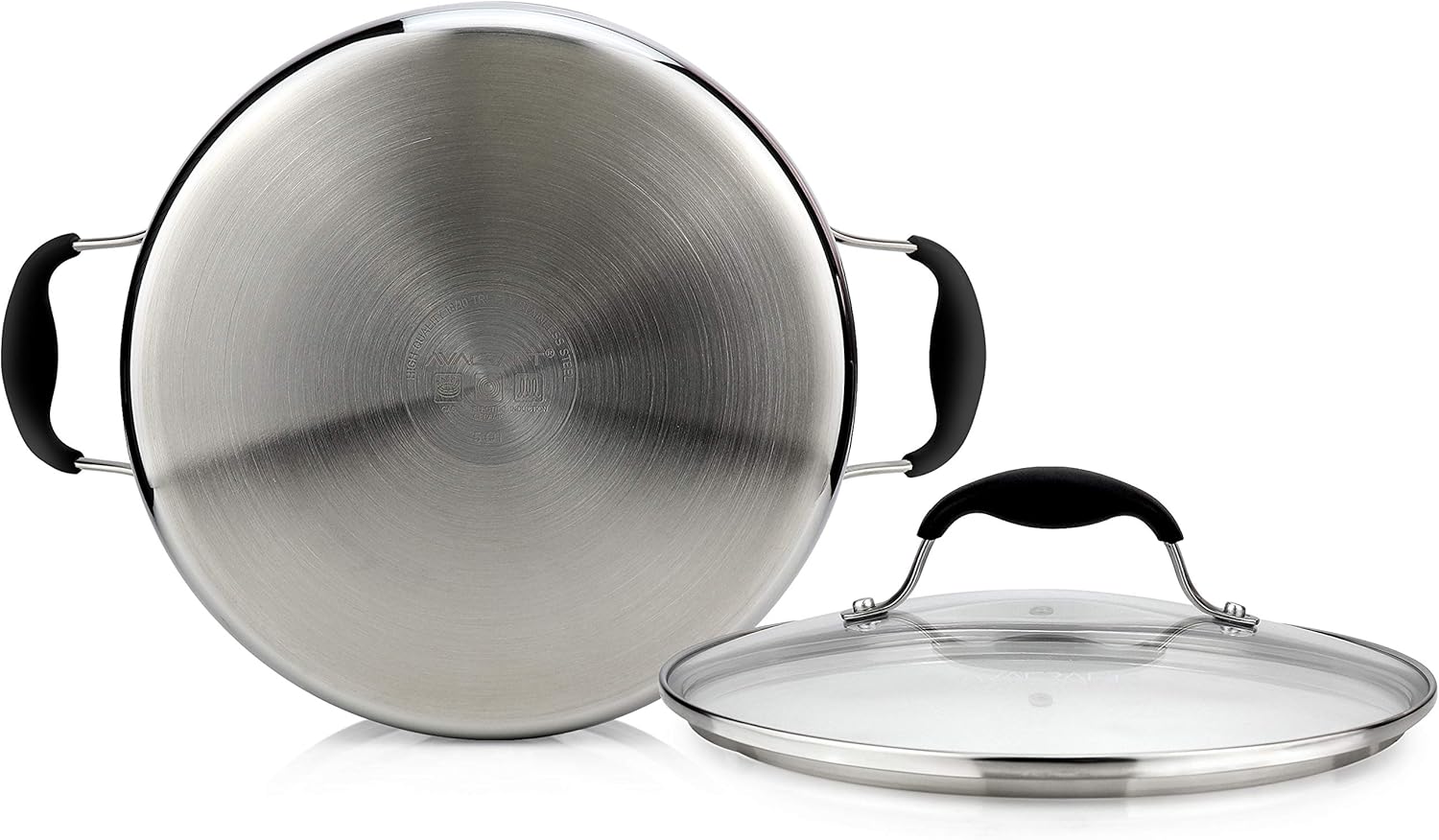 AVACraft 1810 stainless steel Dutch Oven with Lid
