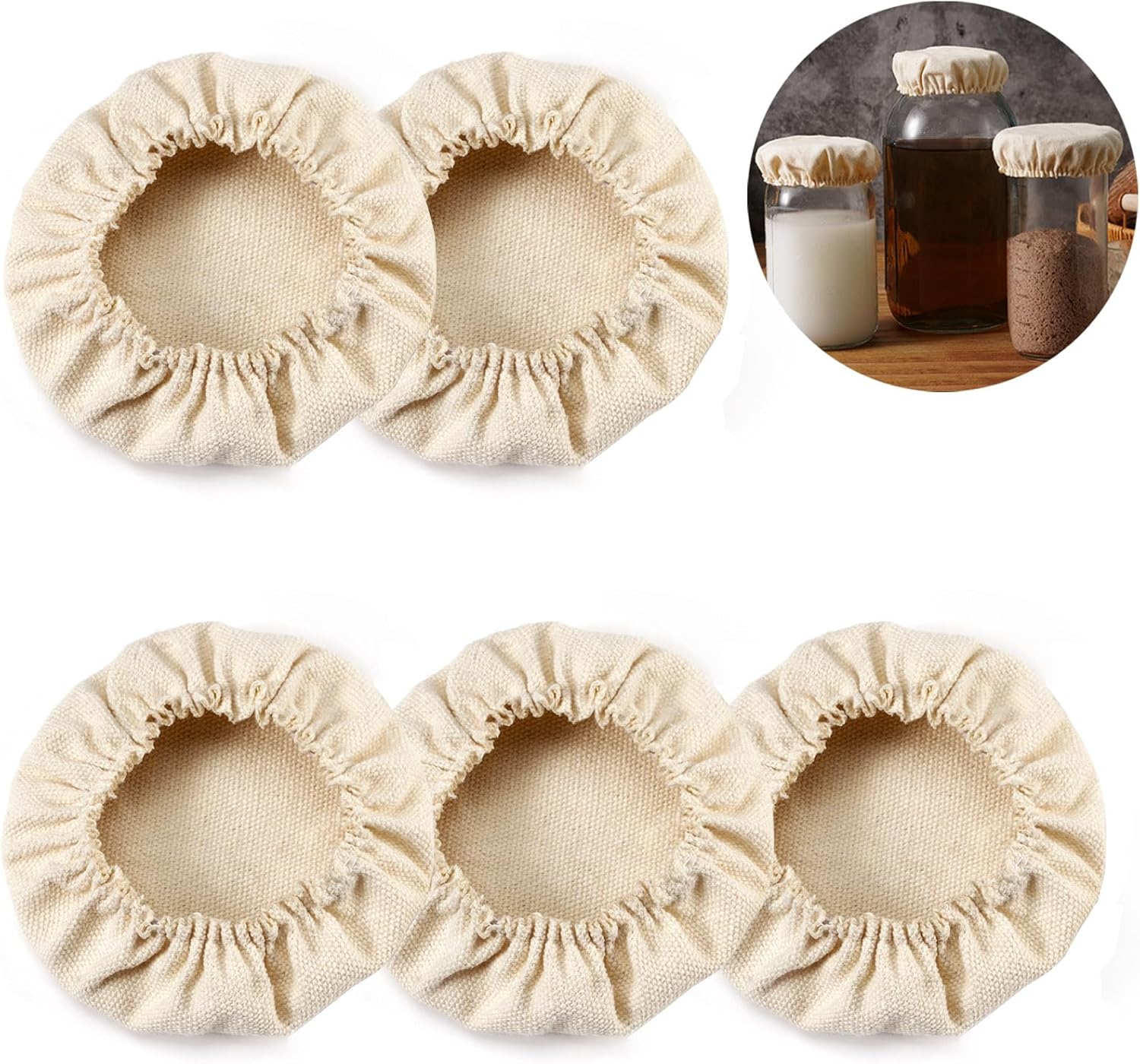 FyndraX 5-Pack Cloth Lids for Fermentation
