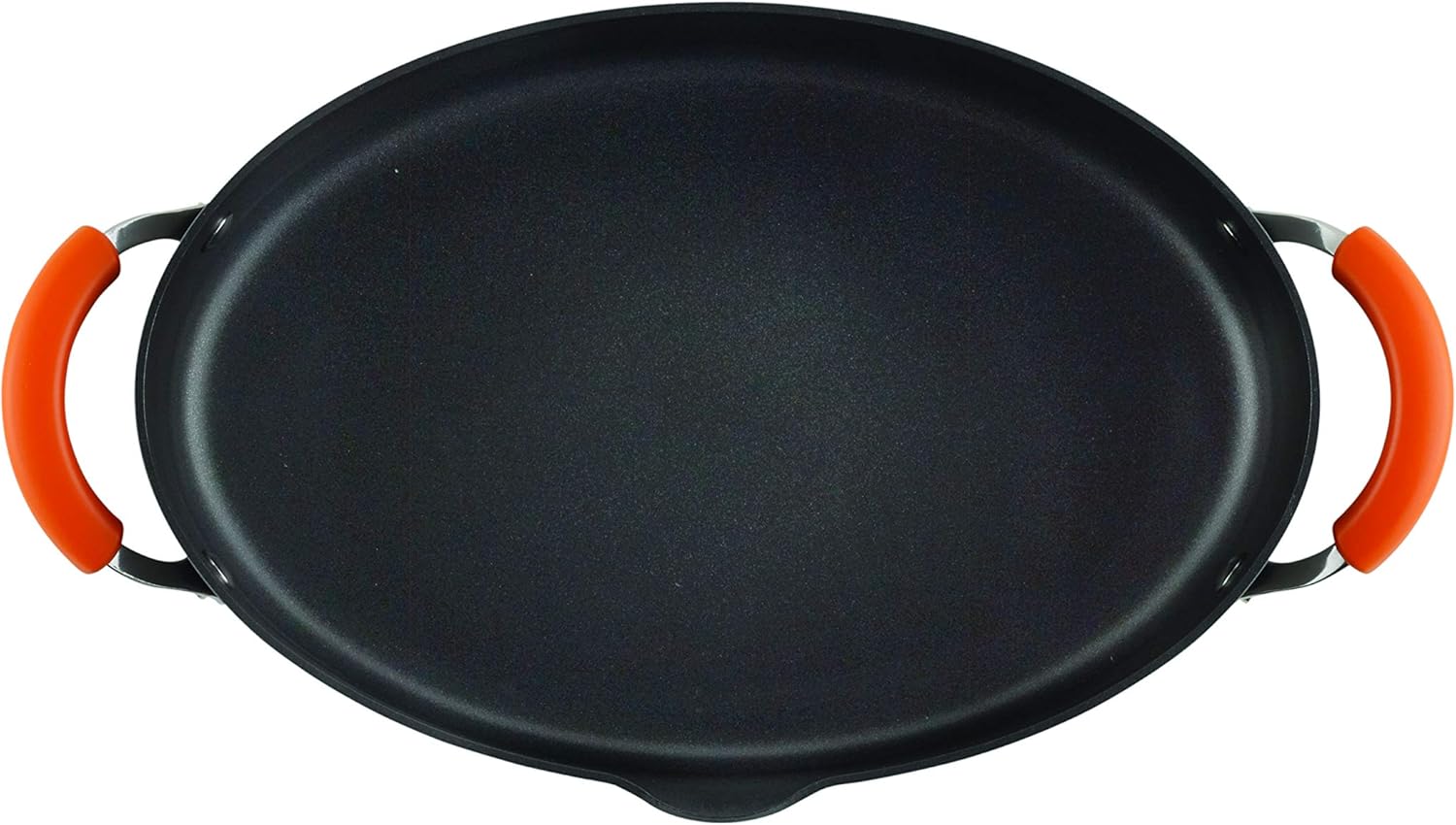 Rachael Ray 8-Quart Oval Stockpot with Lid and Pour Spout Gray