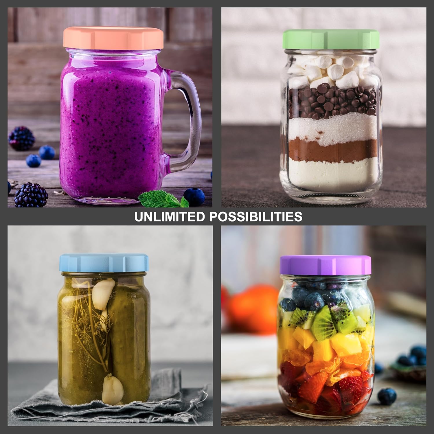Premium Mason Jar Lids Set