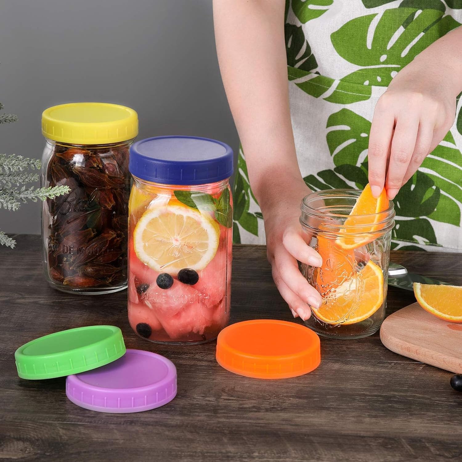 Perfect For Home Use - Wide Mouth Mason Jar Lids