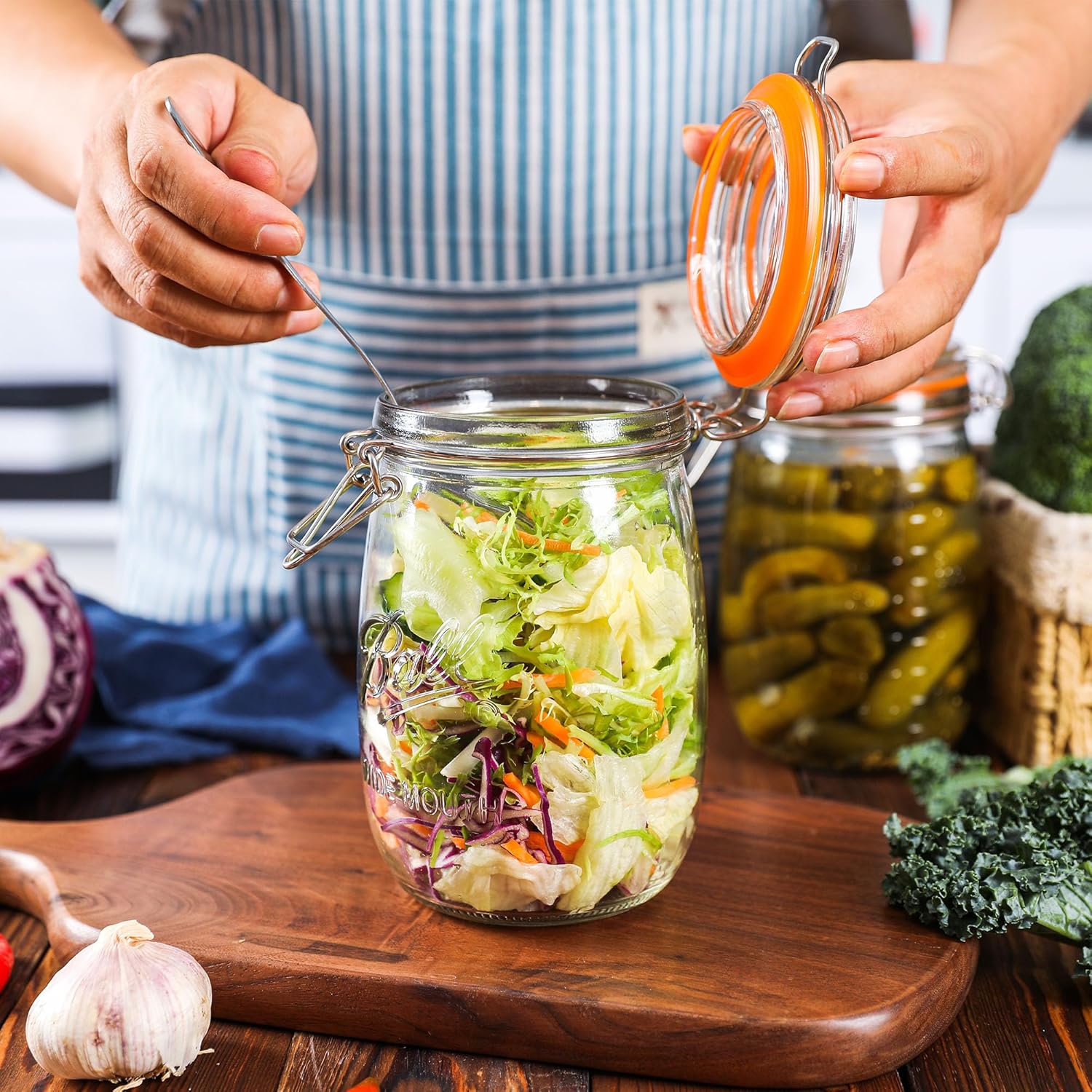 Wide mouth Mason Jars