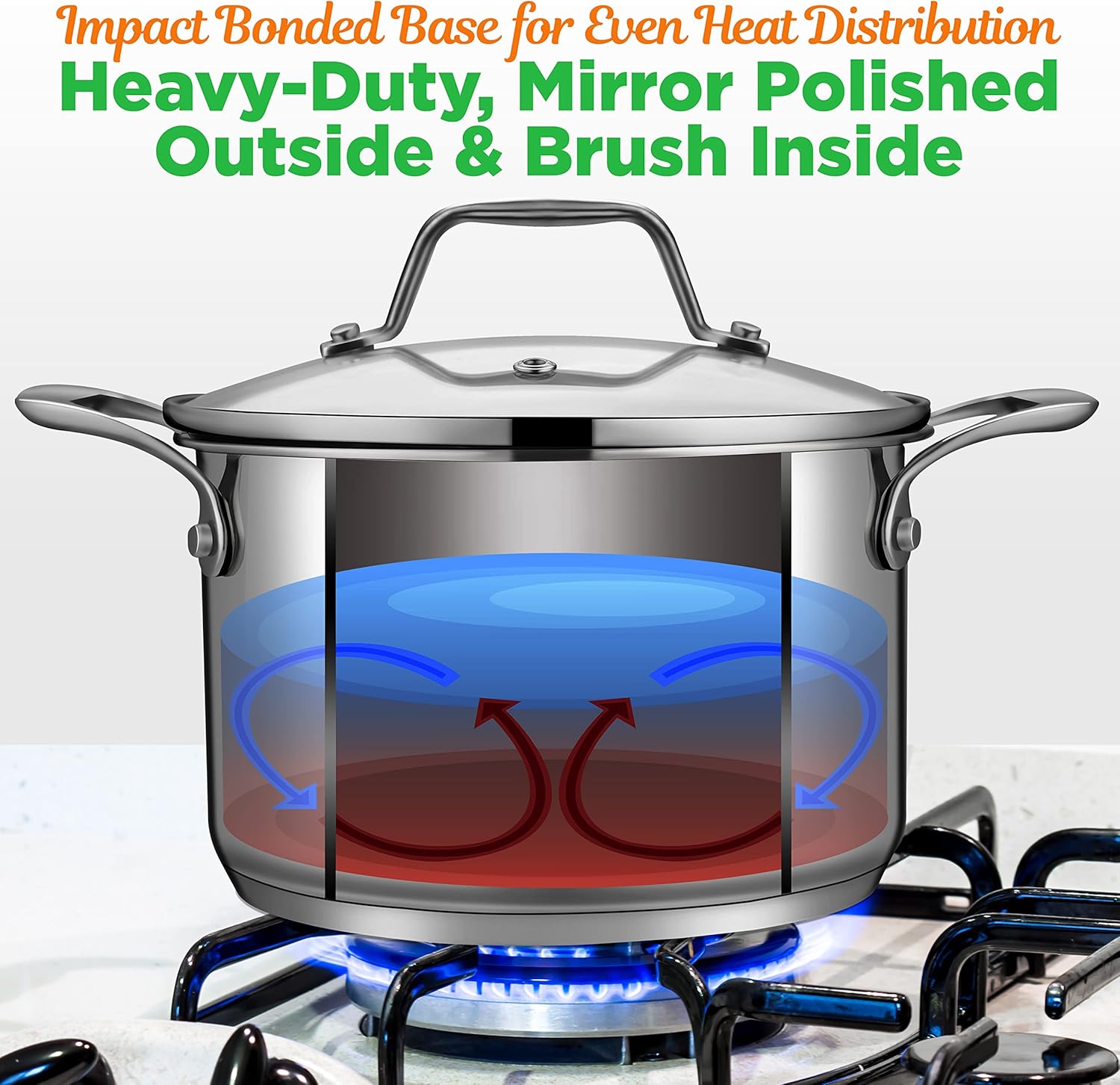 3-Quart Stainless Steel Soup Pot