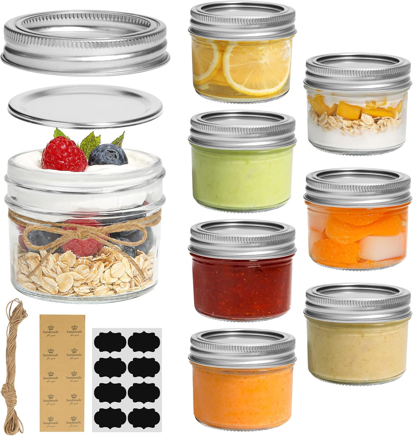 Vivid Jar with Sealed Lids for Canning DIY Projects