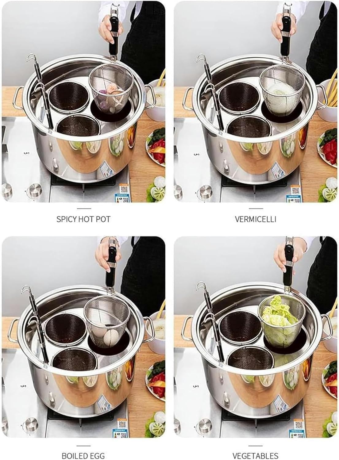 DAOUXIAOSPStainless Steel Stockpot with Multi-SteAM 4 Holes