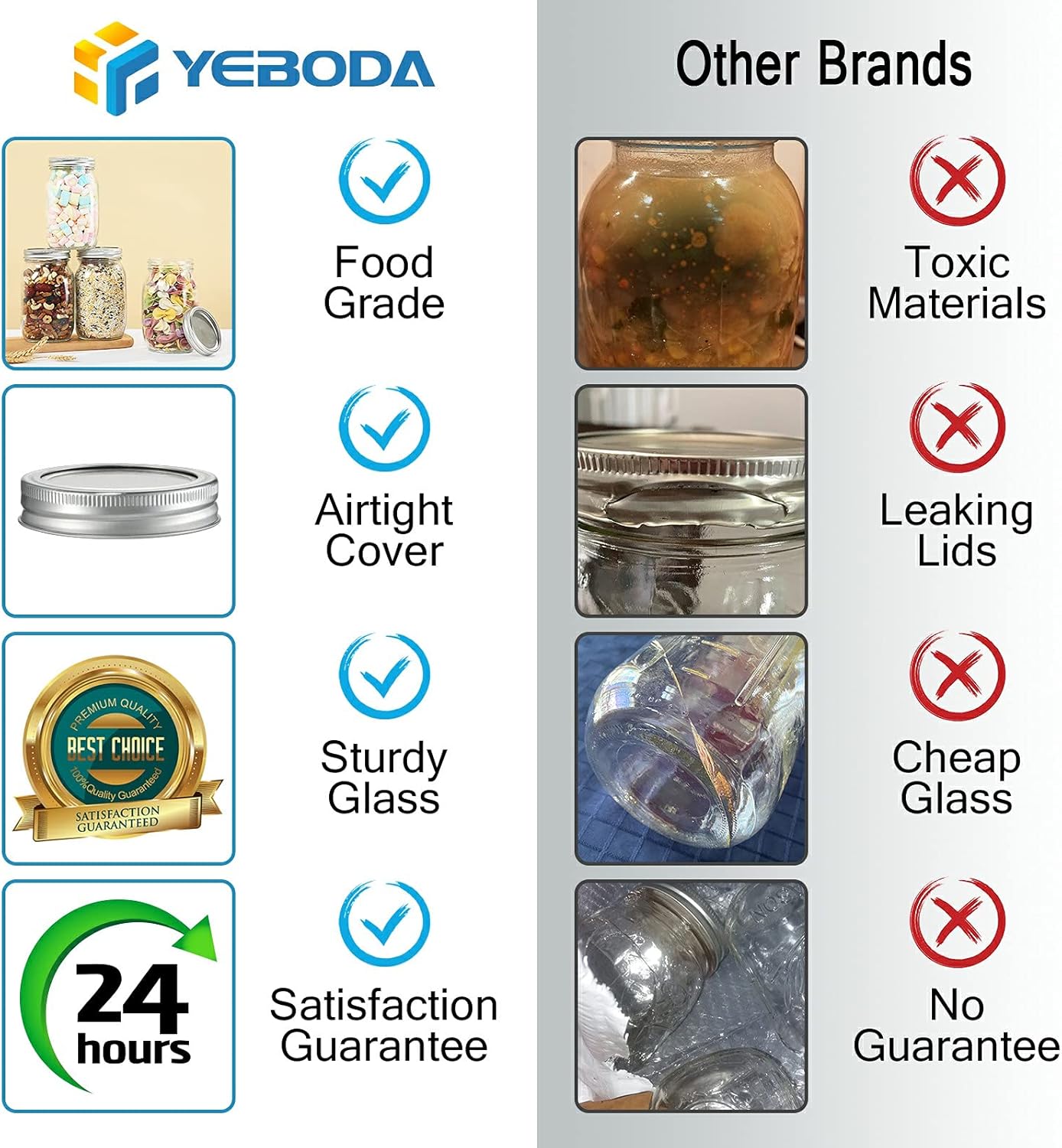 Wide Mouth Mason Jars for Preserving Cooking