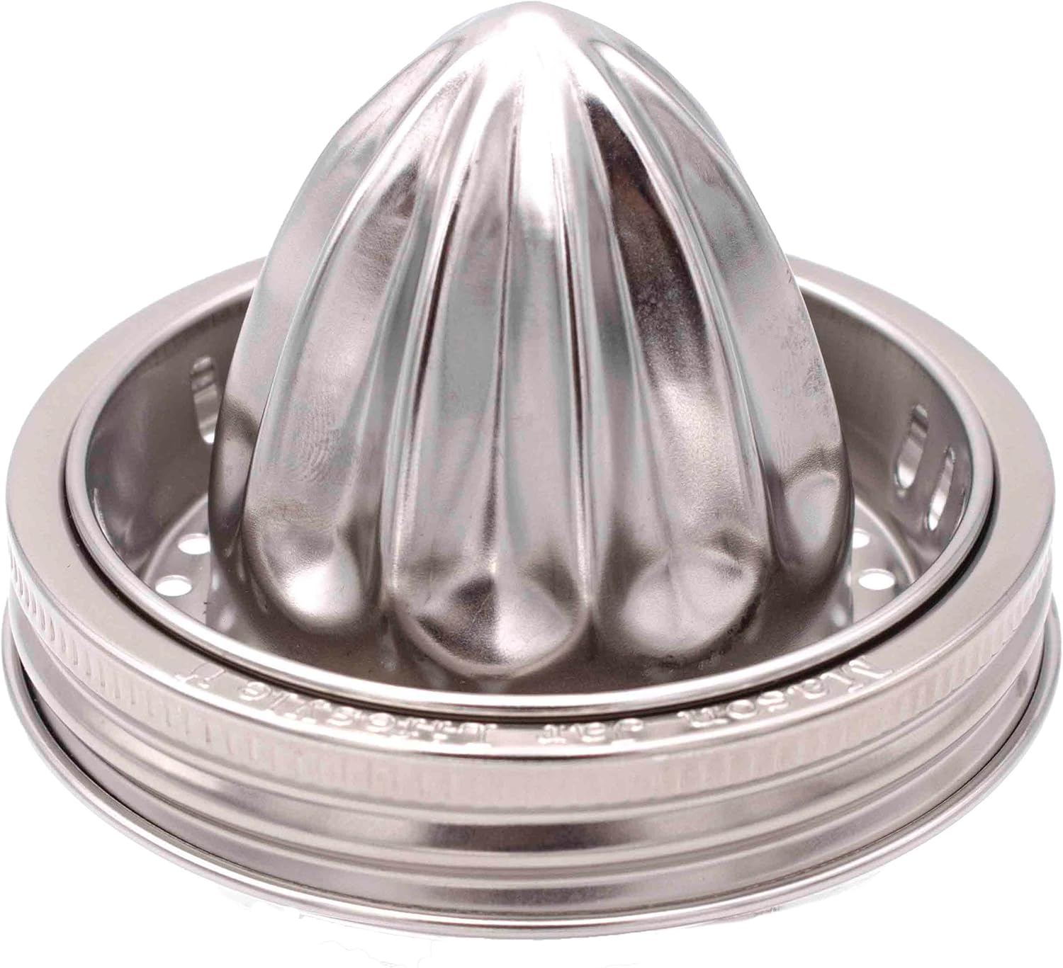 Hand-Pressable Stainless Steel Citrus Juicer Lid for Mason Jars