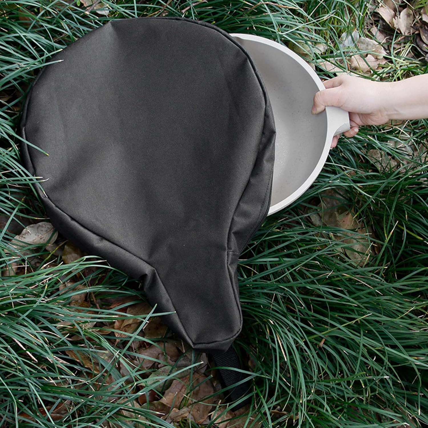 AlomejorSturdy Cast Iron Skillet Storage Bag for Outdoor Use