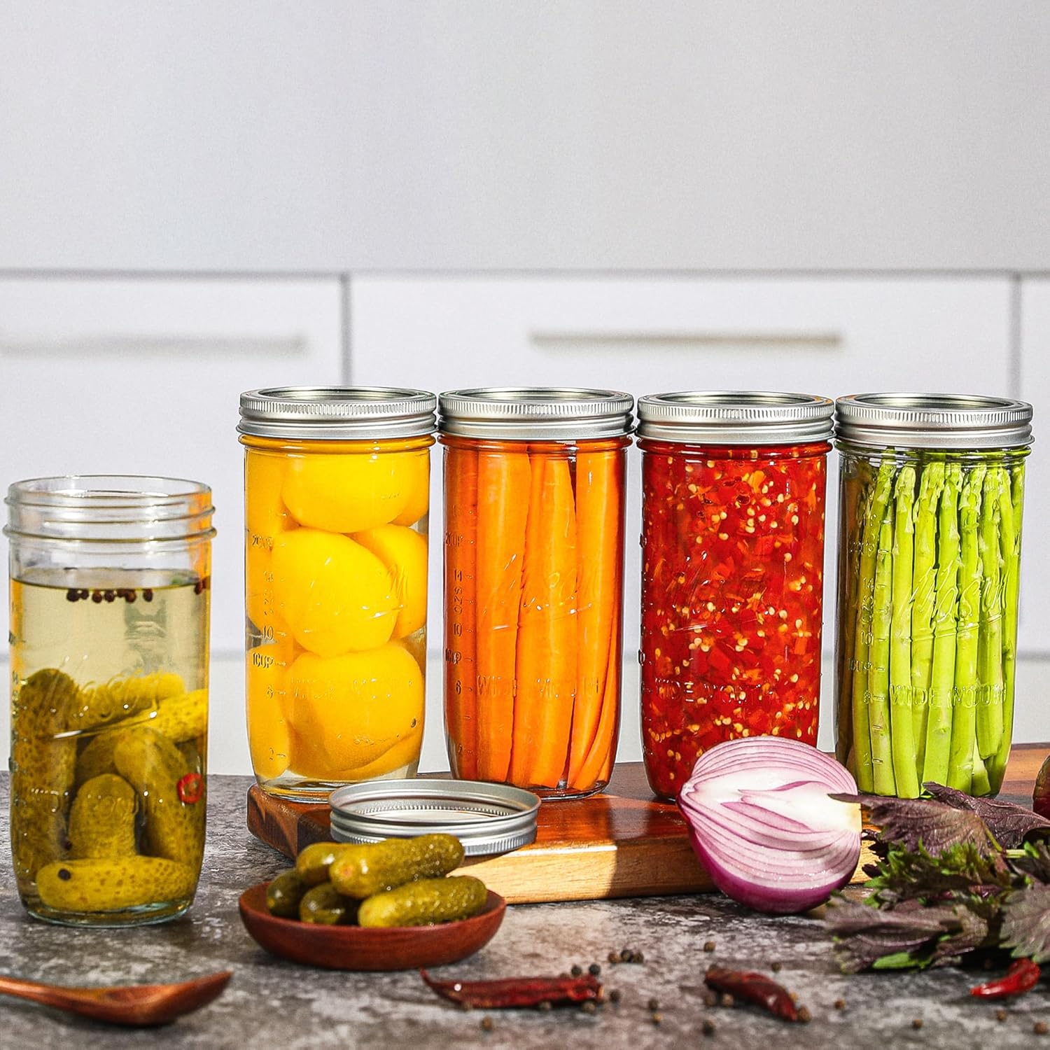 Premium 24oz Mason Jars for Canning More