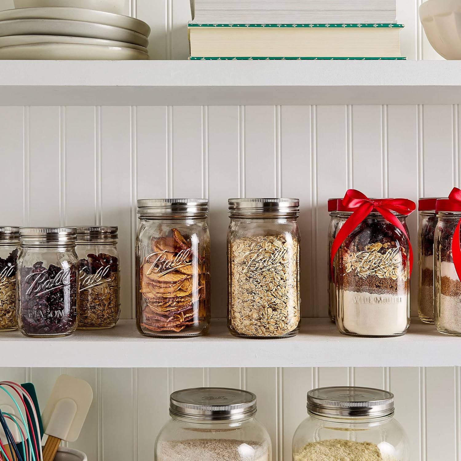One-Piece Stainless Steel Mason Jar Lids Silver 6-Pack