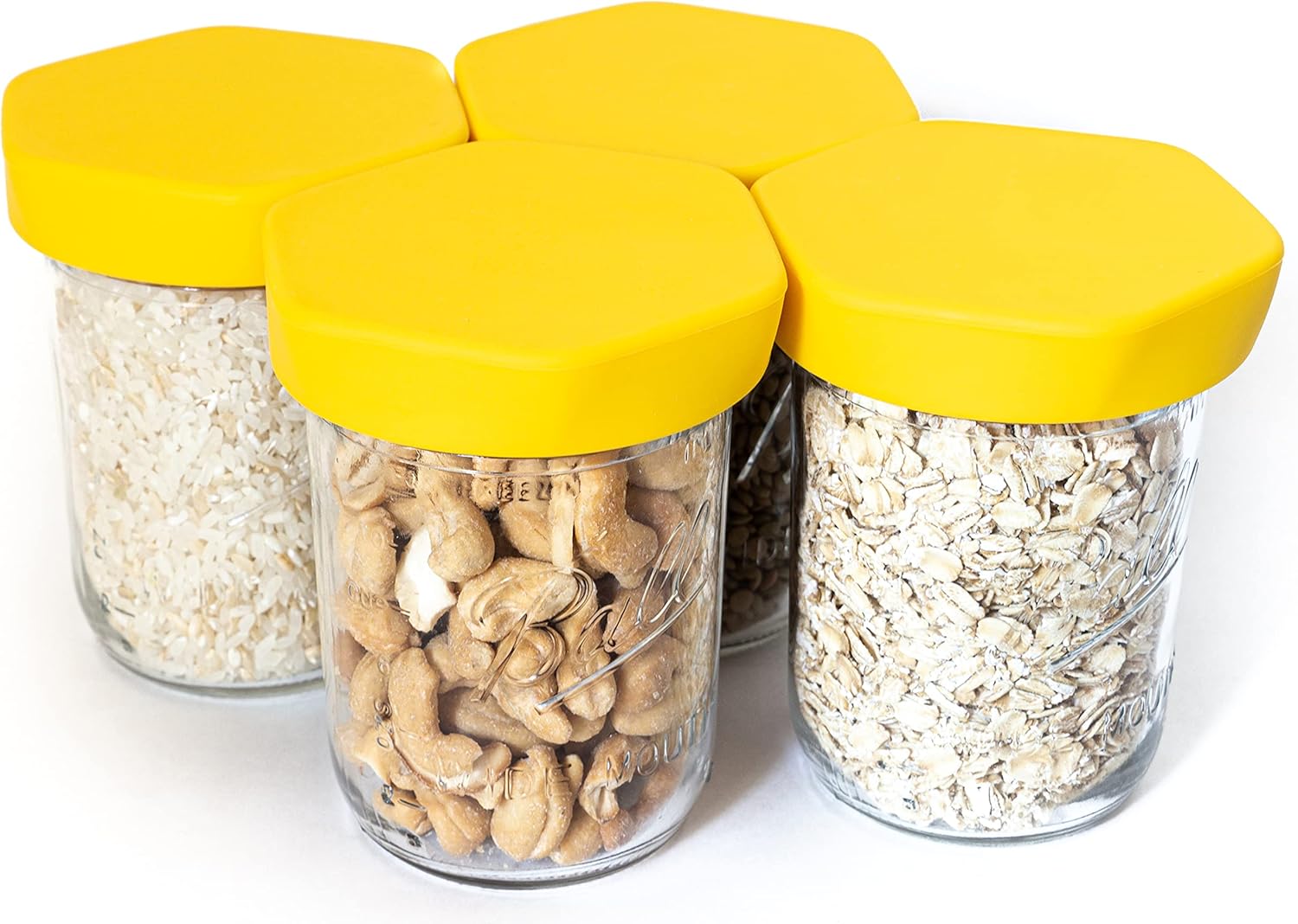 Perfect for Everyday Use - Easy Open Silicone Mason Jar Lids