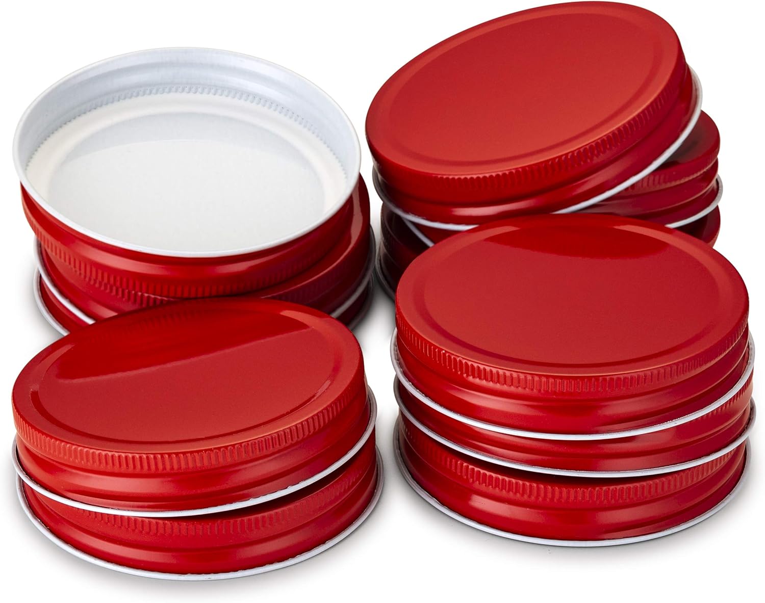 Kook Mason Jar Lids Set of 12 - Airtight Reliable