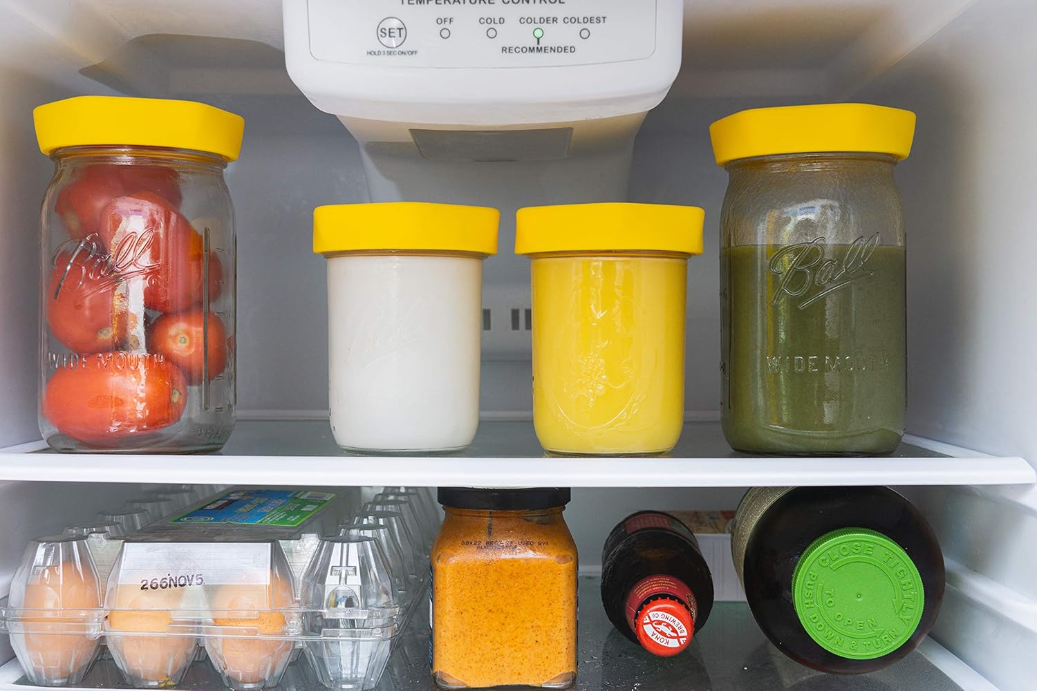 Perfect for Everyday Use - Easy Open Silicone Mason Jar Lids