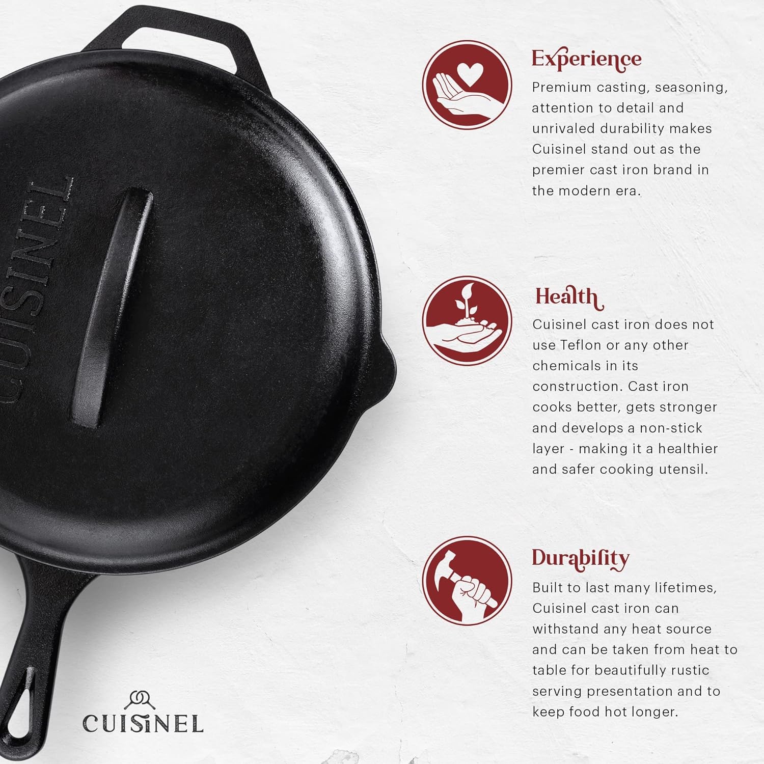 Cuisinkel Cast Iron Skillet
