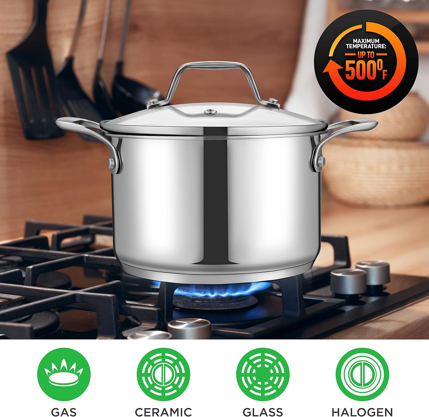 3-Quart Stainless Steel Soup Pot