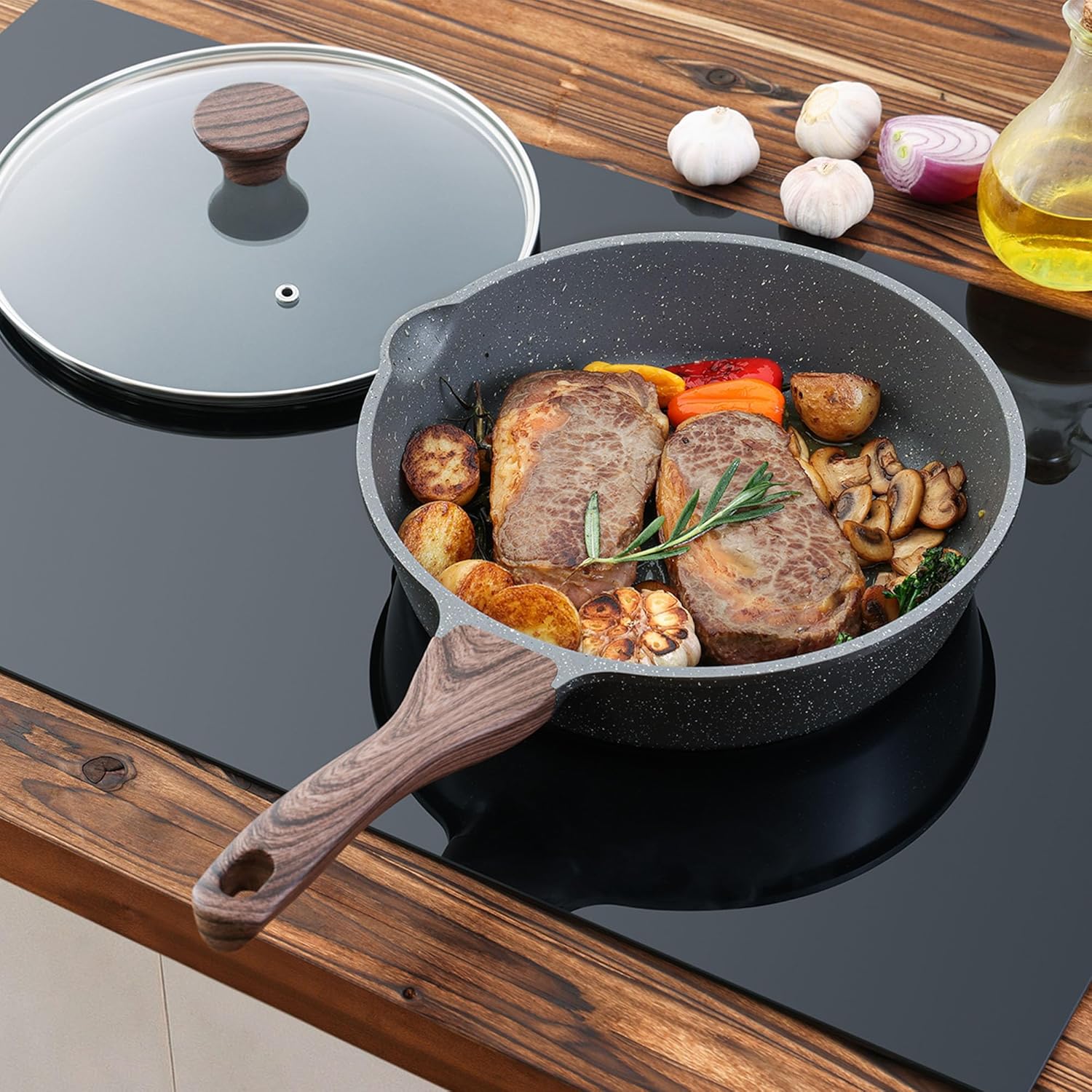 genssaerte nonstick deep frying pan
