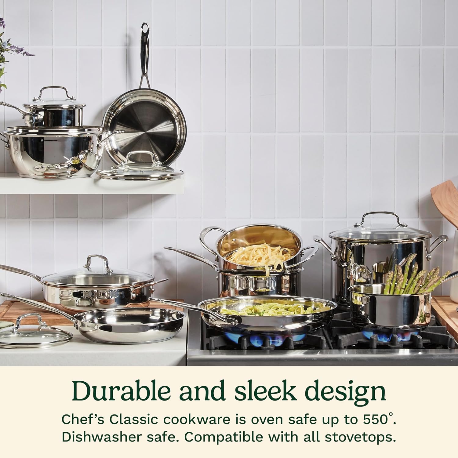 Perfect for Professional Cooking Cuisinart 1 Quart Saucepan with Cover