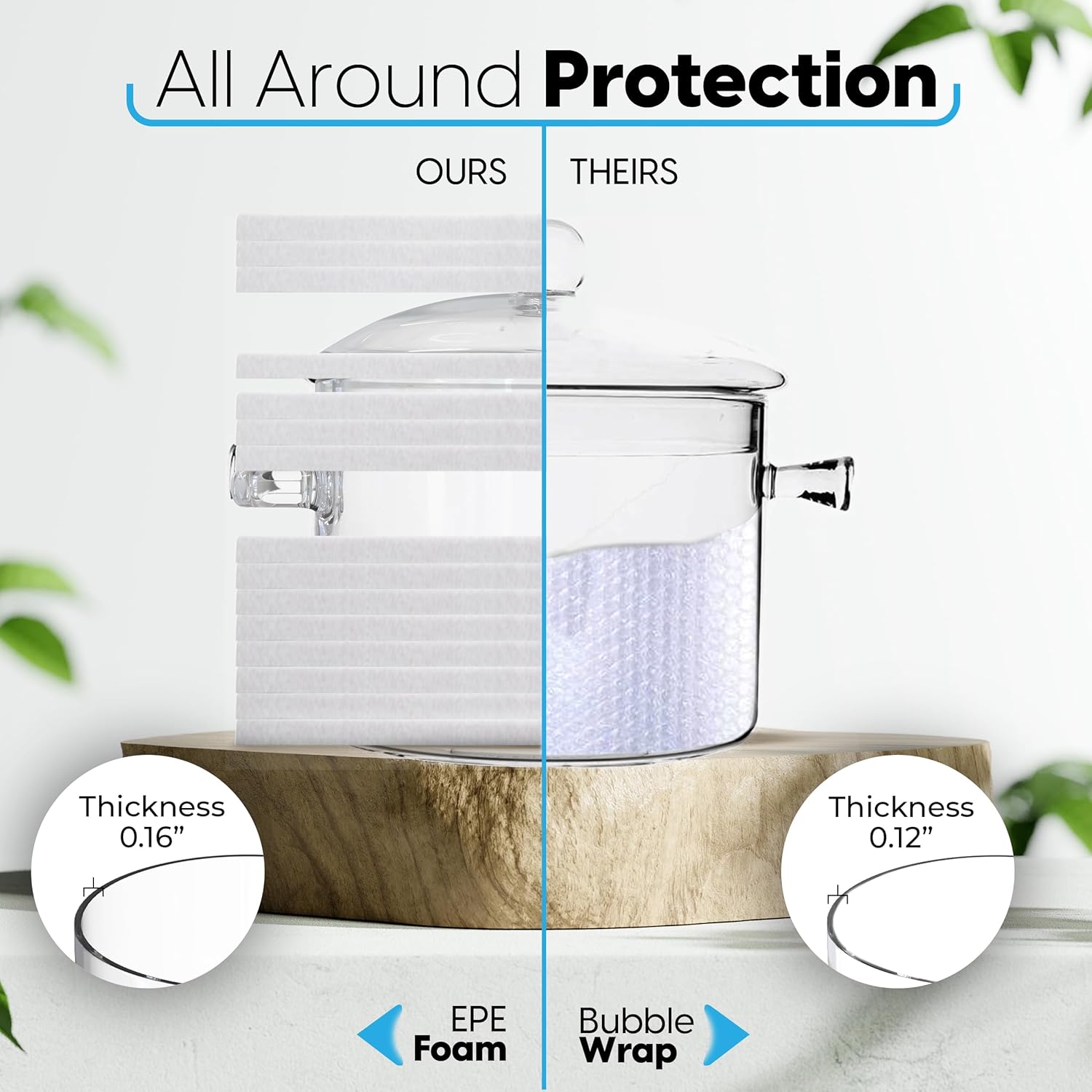 FILULA Heat-Resistant Glass Cooking Pot with Cover