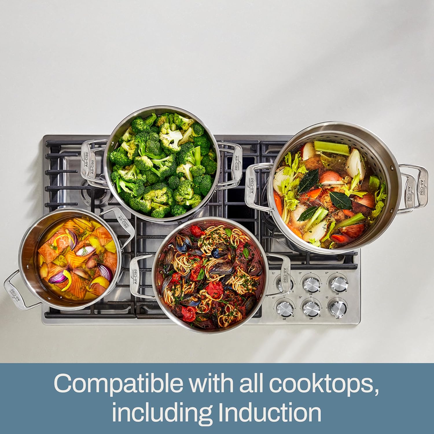 All-Clad Simply Strain 6-QuartMulti-Pot with Straining Lid