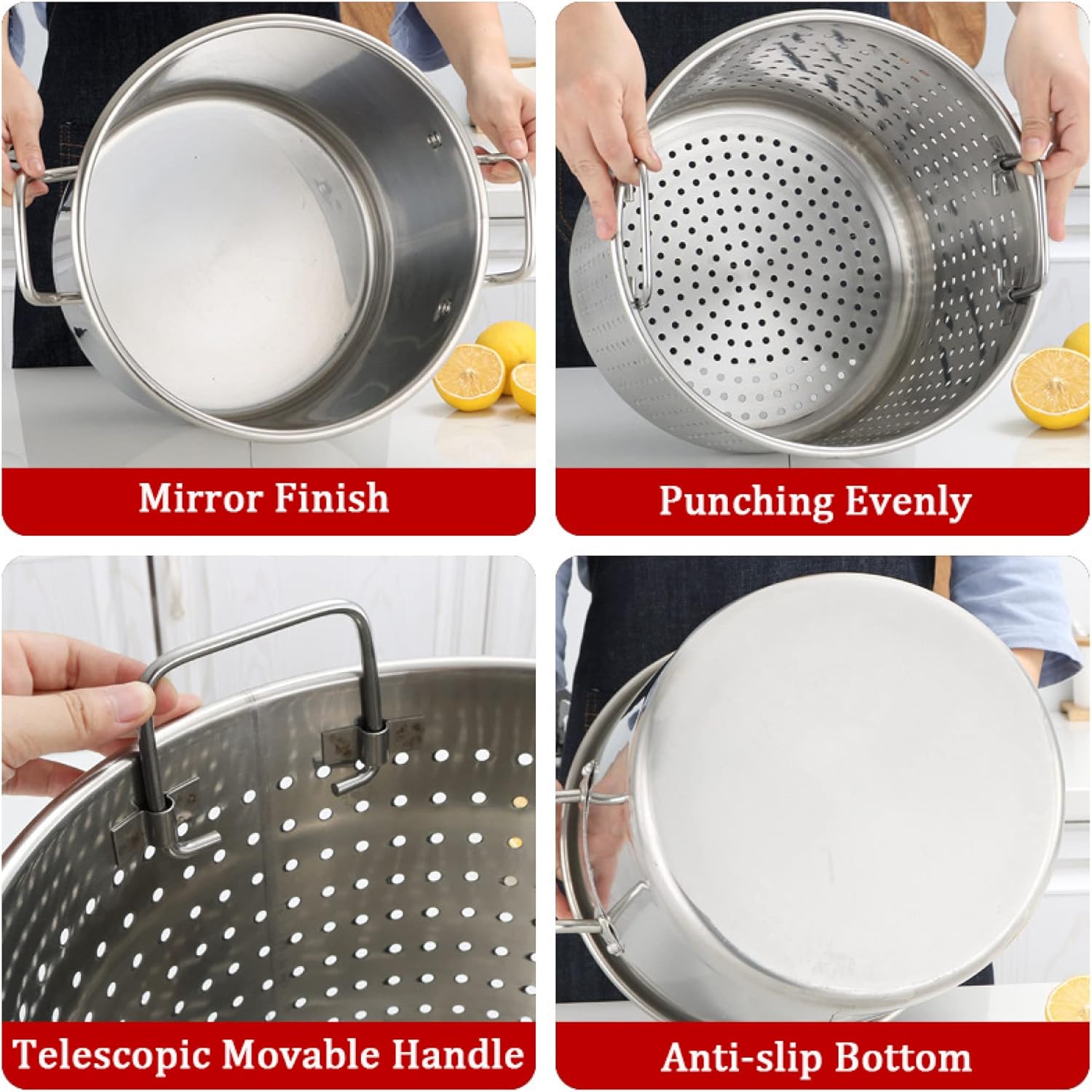 Experience the perfect combination of strength and precision with our Heavy Duty Stockpot