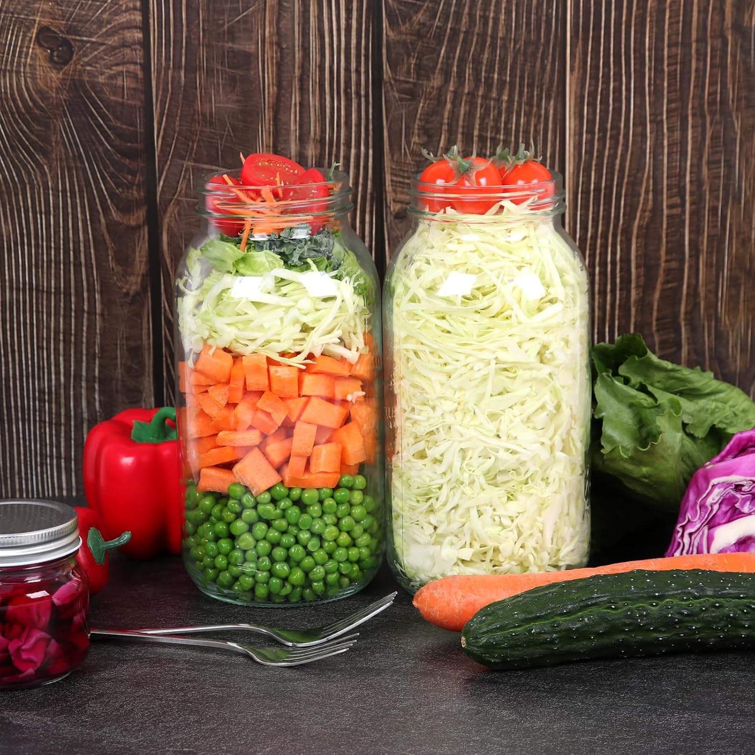 Mcupper 34 Wide Mouth Mason Jars 64 oz - Perfect Canning Solution