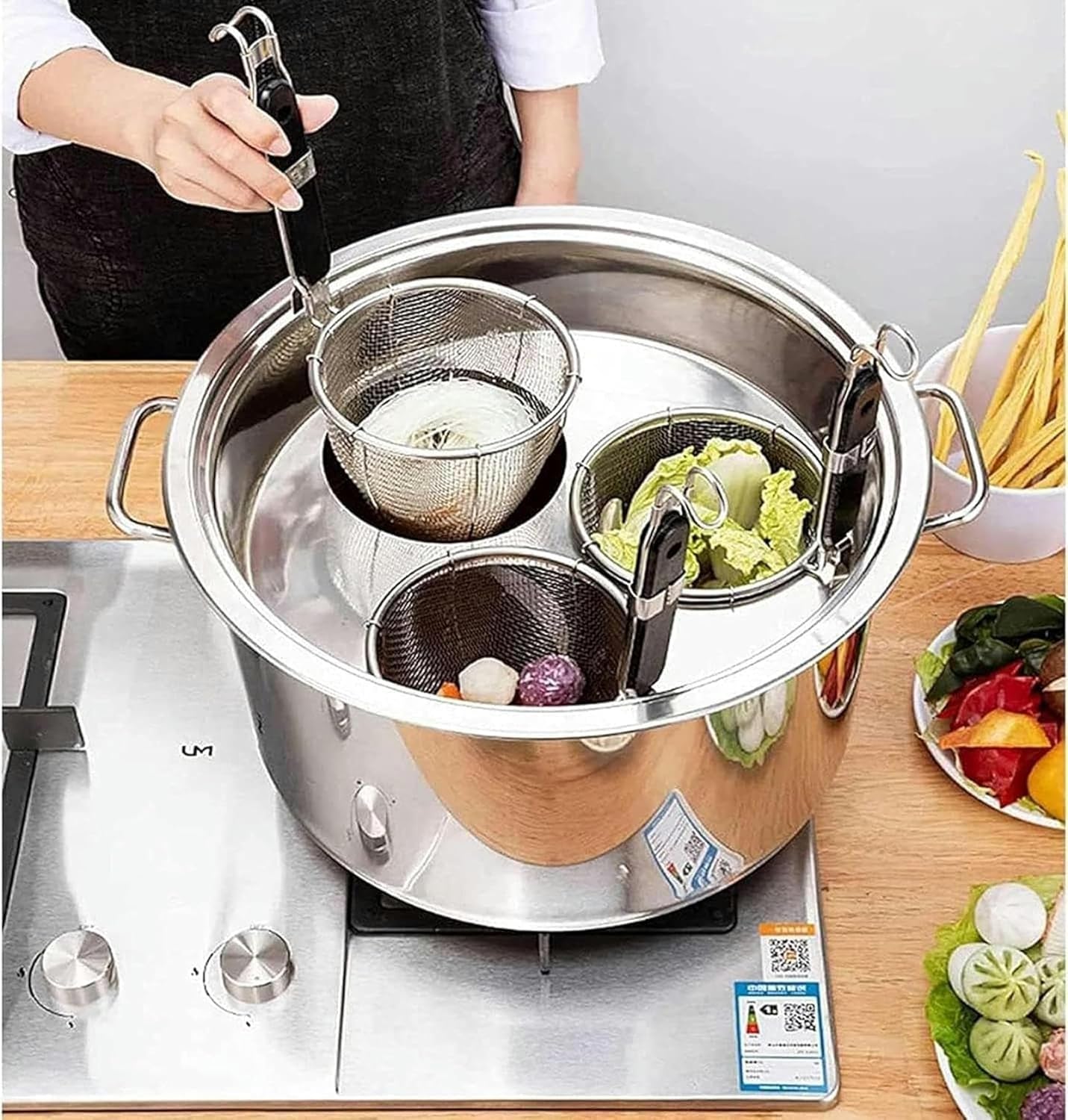 Sturdy Stainless Steel Pasta Cooker Set