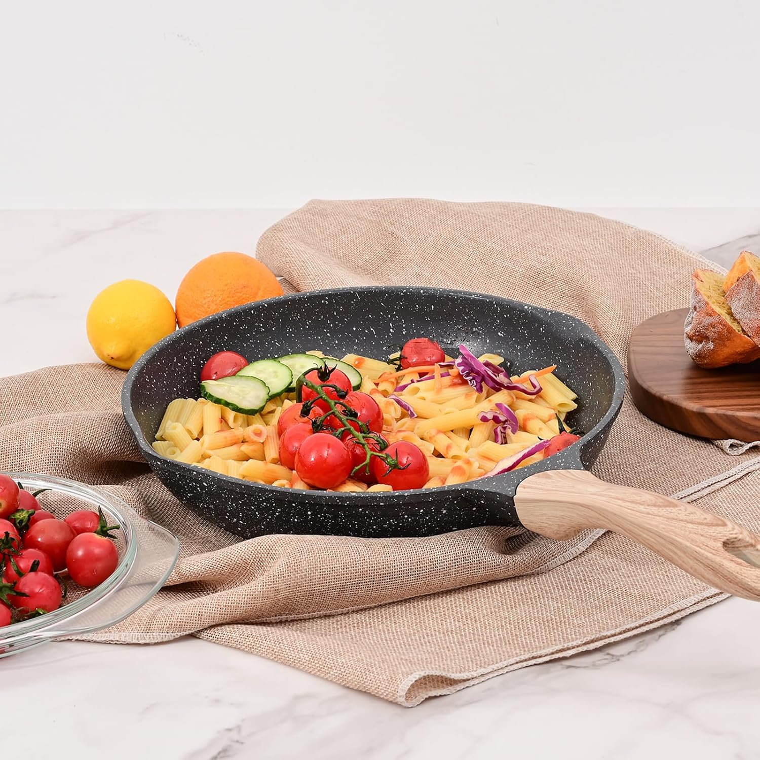 Safe Nonstick Frying Pan PFOA-Free Ergonomic Design Upgrade Your Cooking Experience