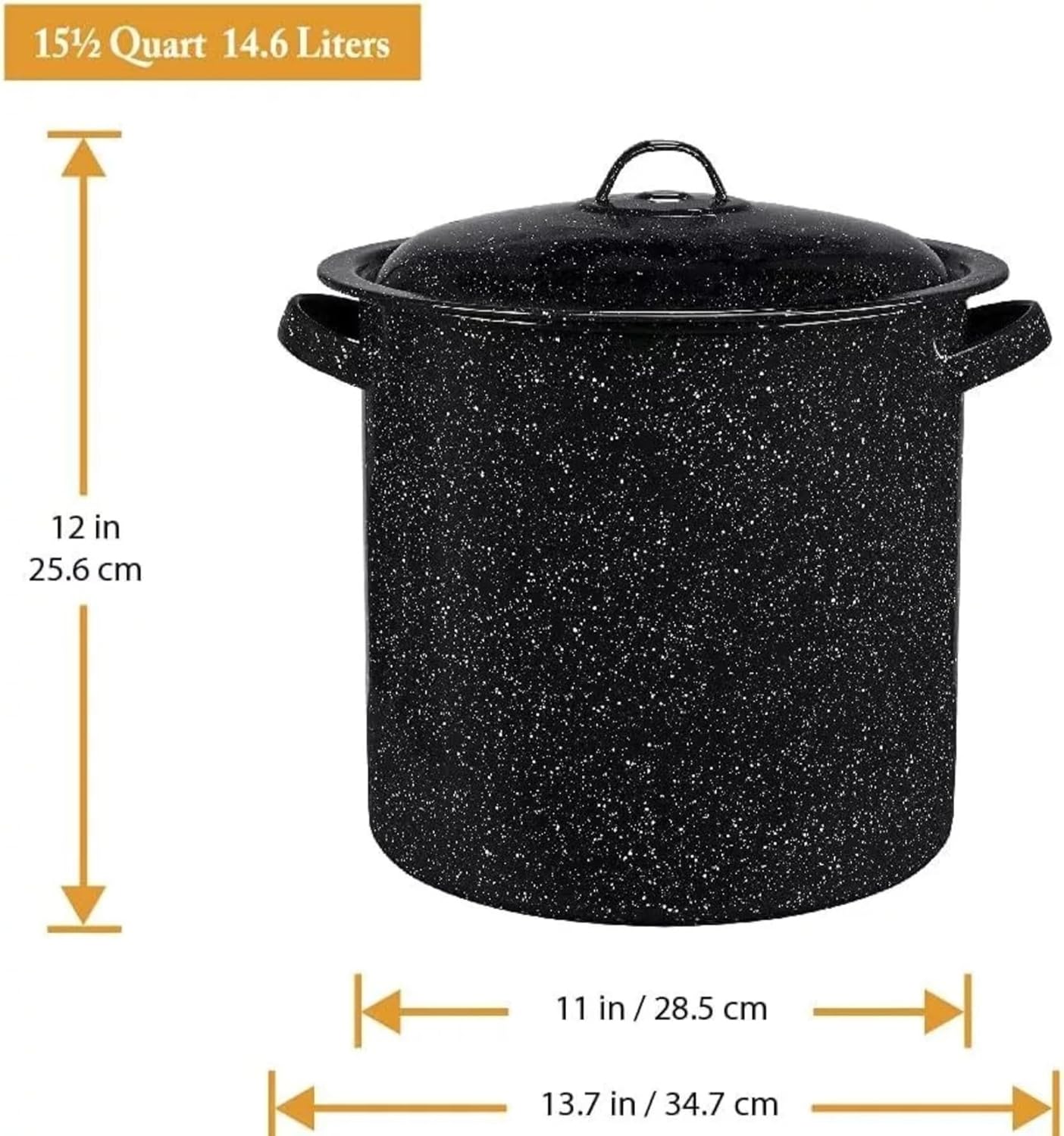 155 Qt Stock Pot with Lid