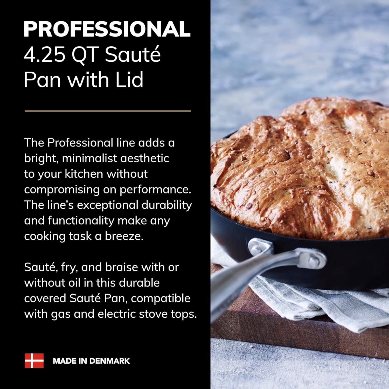 Priding Yourself with Professional 425 qt Saut Pan with Lid