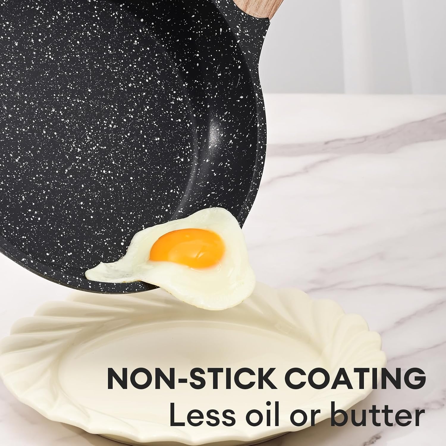 Safe Nonstick Frying Pan PFOA-Free Ergonomic Design Upgrade Your Cooking Experience