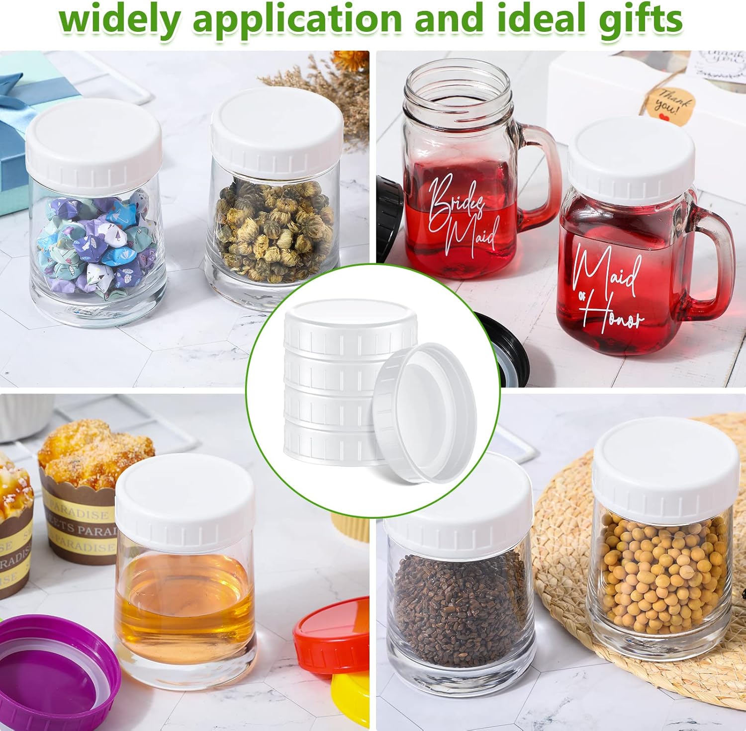Perfect Mason Jar Lid - Easy Open Leak-Resistant Durable