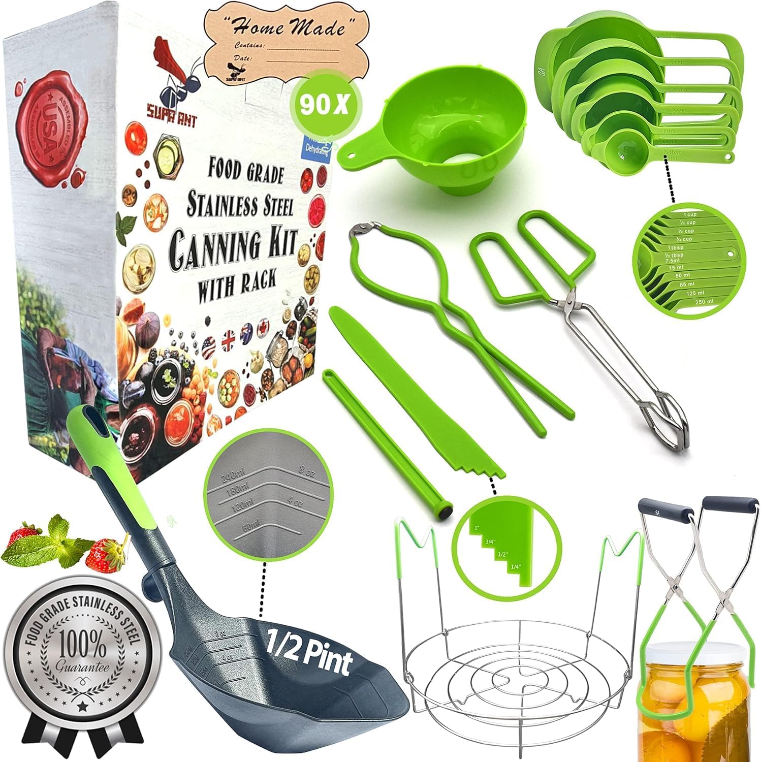 High-Quality Canning Kit with Stainless Steel Accessories for Home