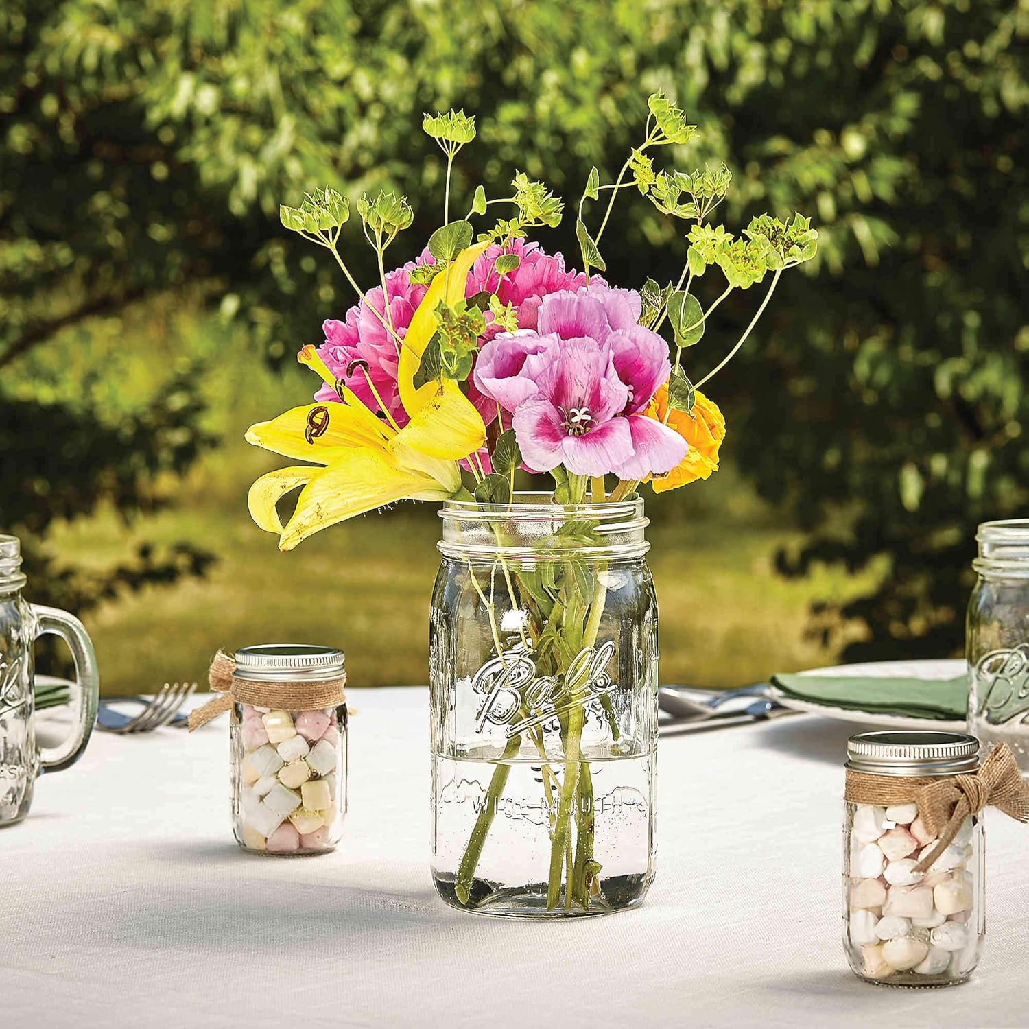 Ball 32-Ounce Quart Mason Jars with Lids and Bands 2 Pack