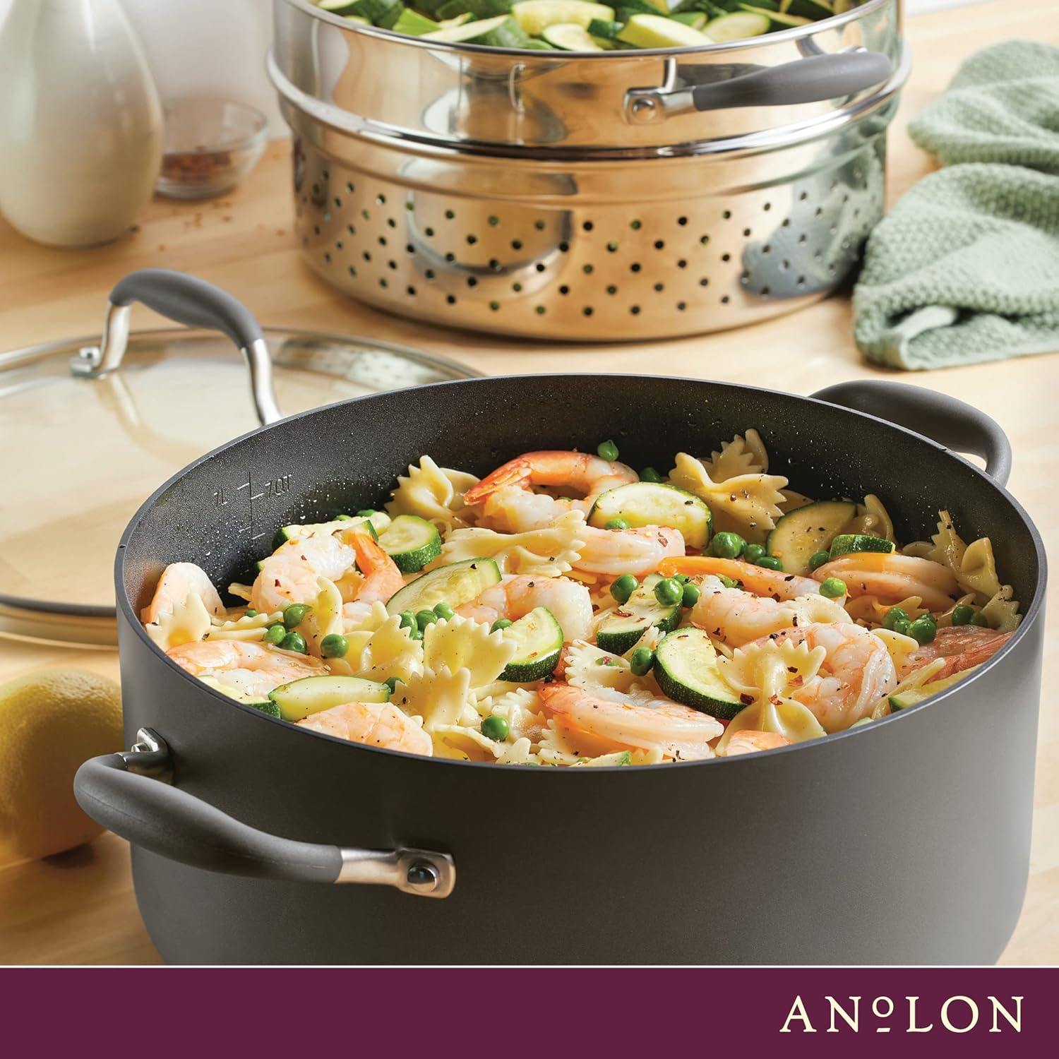 Anolon Advanced Home Nonstick Wide Stockpot Set